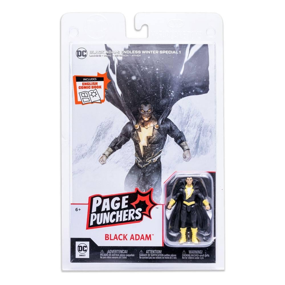 DC - Black Adam -Figure Page Punchers 8cm et Comic Endless Winter (UK)