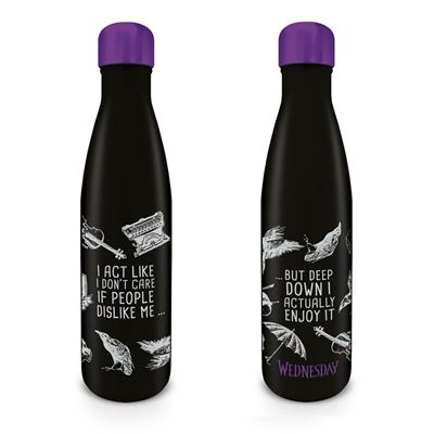 MITTWOCH – Ich tue so, als wäre es mir egal, ob die Leute … – Metallflasche