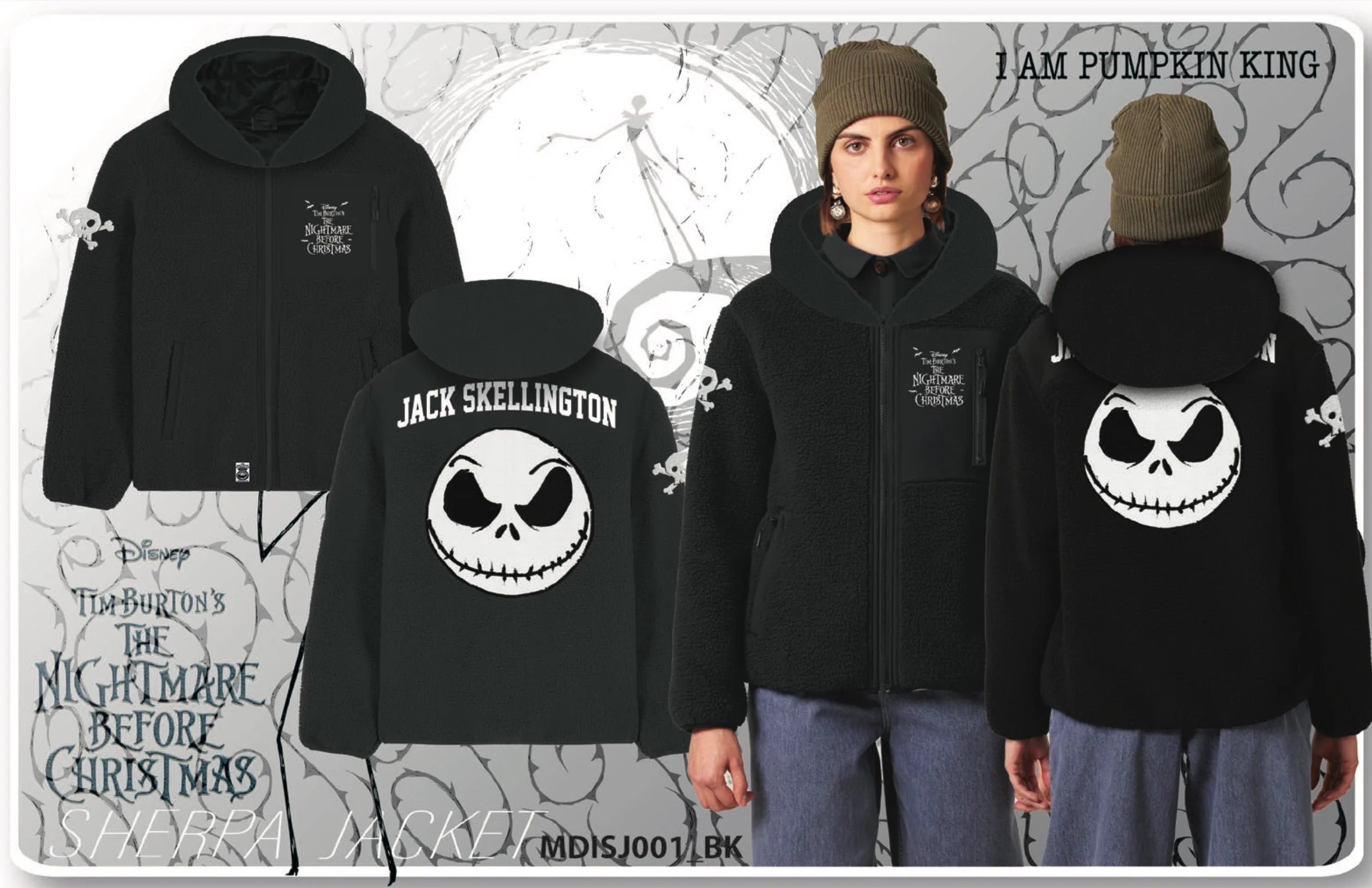 DISNEY - Jack Skellington - Sherpa Jacket (S)