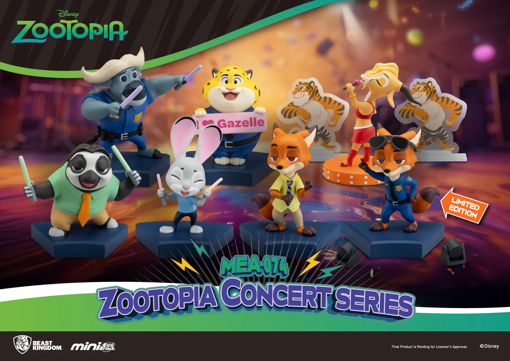 ZOOTOPIA - Concert Series - Set 6 Figurine Blind Box 8cm