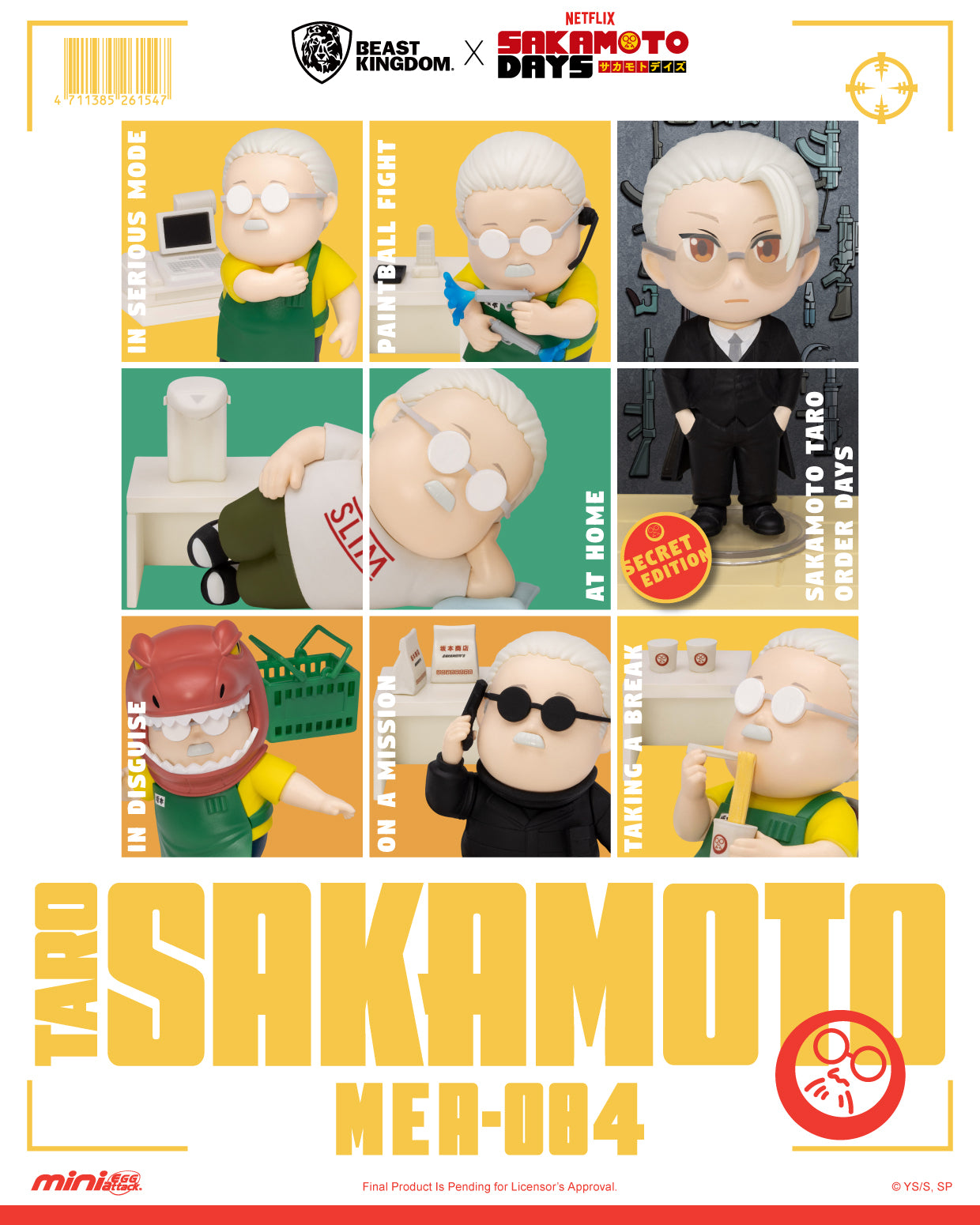 SAKAMOTO DAYS - Taro Sakamoto - Set 6 Figurine Blind Box 6-8cm