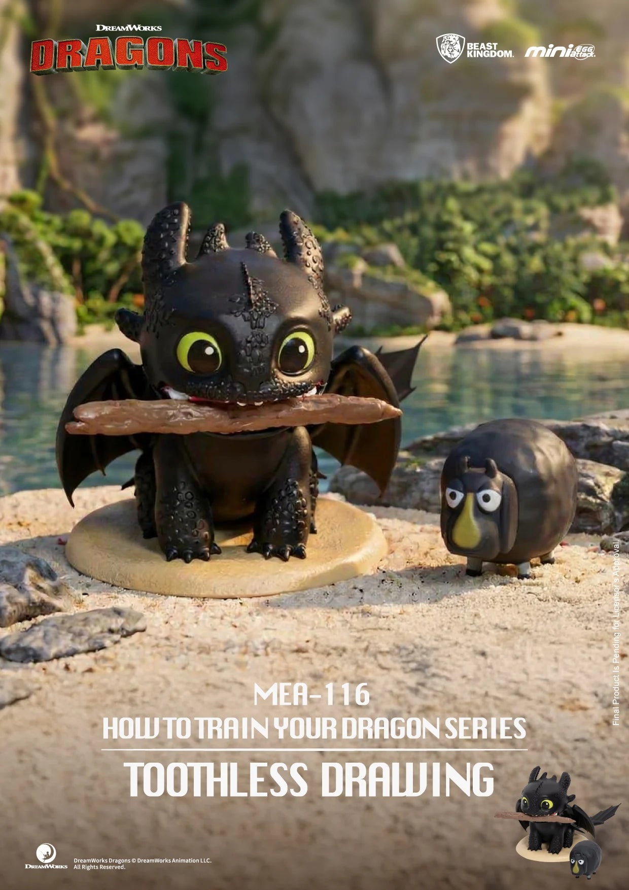 HOW TO TRAIN YOUR DRAGON - 6 Figure set 8.9cm