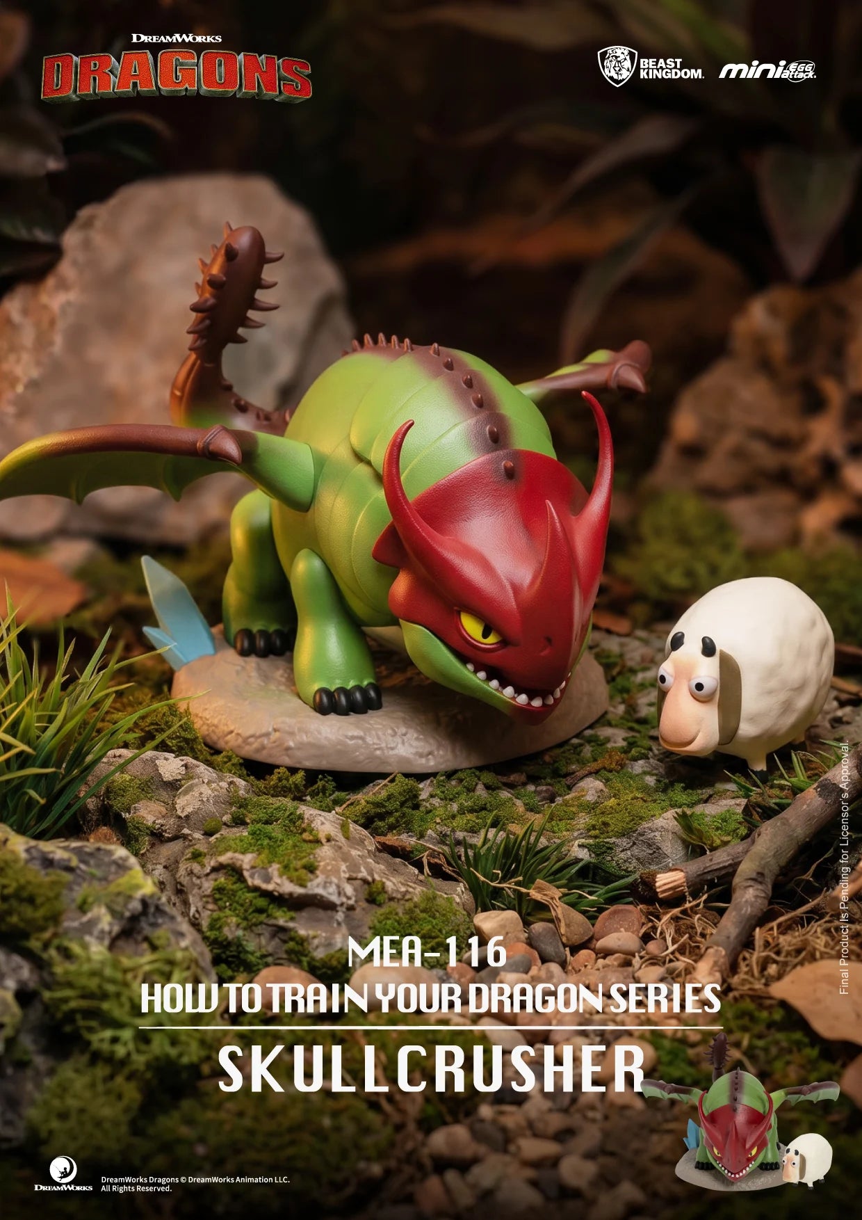 HOW TO TRAIN YOUR DRAGON - 6 Figure set 8.9cm