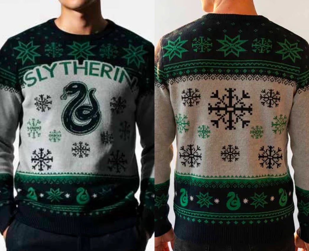 HARRY POTTER - Slytherin - Men Christmas Sweaters (S)