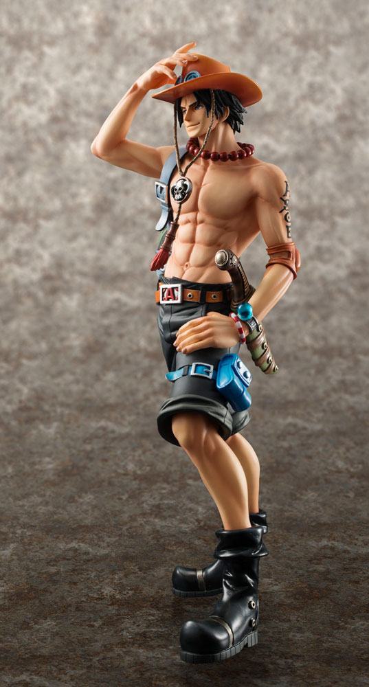 EIN STÜCK - Portgas D.Ace 10th Limited Vers. - Statue Exc. Gegen. 23 cm