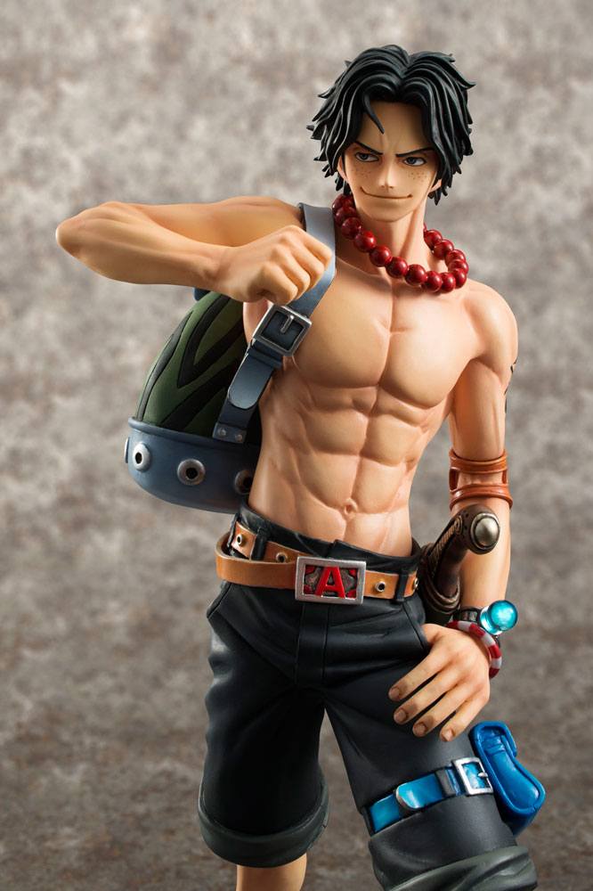 EIN STÜCK - Portgas D.Ace 10th Limited Vers. - Statue Exc. Gegen. 23 cm