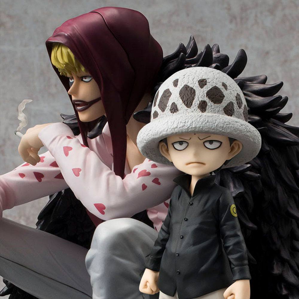ONE PIECE - Corazon & Law - Statue Excellent Model Li. Ed. P.O.P. 17cm