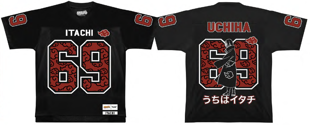 NARUTO - Itachi Akatsuki - T-Shirt Sports US Replica unisex (L)