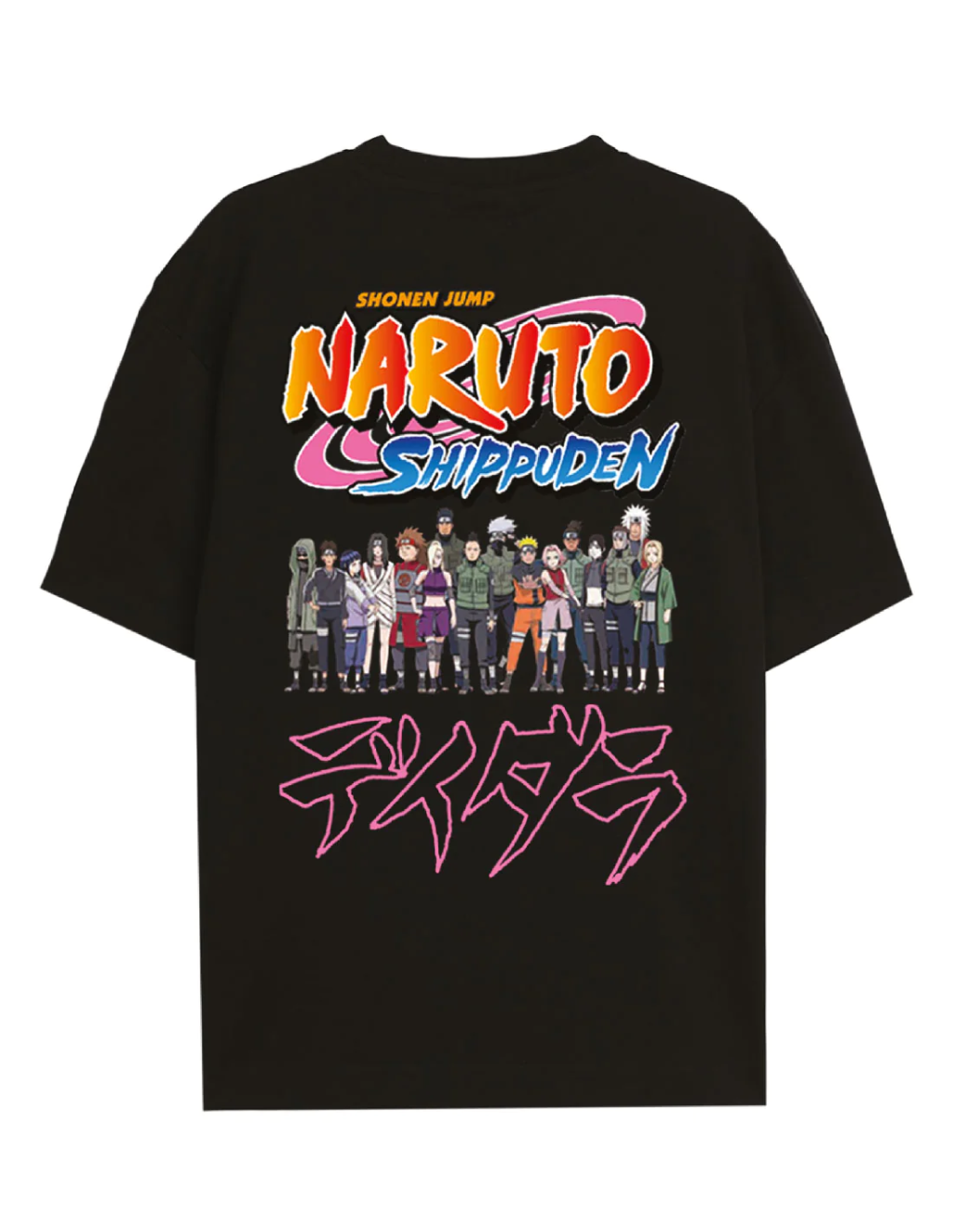 NARUTO SHIPPUDEN - Characters Konoha - T-Shirt Oversize Men (L)