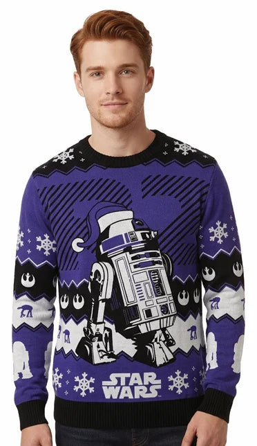 STAR WARS - R2-D2 - Men Christmas Sweaters (L)