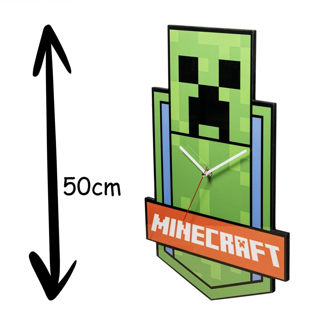 MINECRAFT - Creeper - Wall Clock 21inch