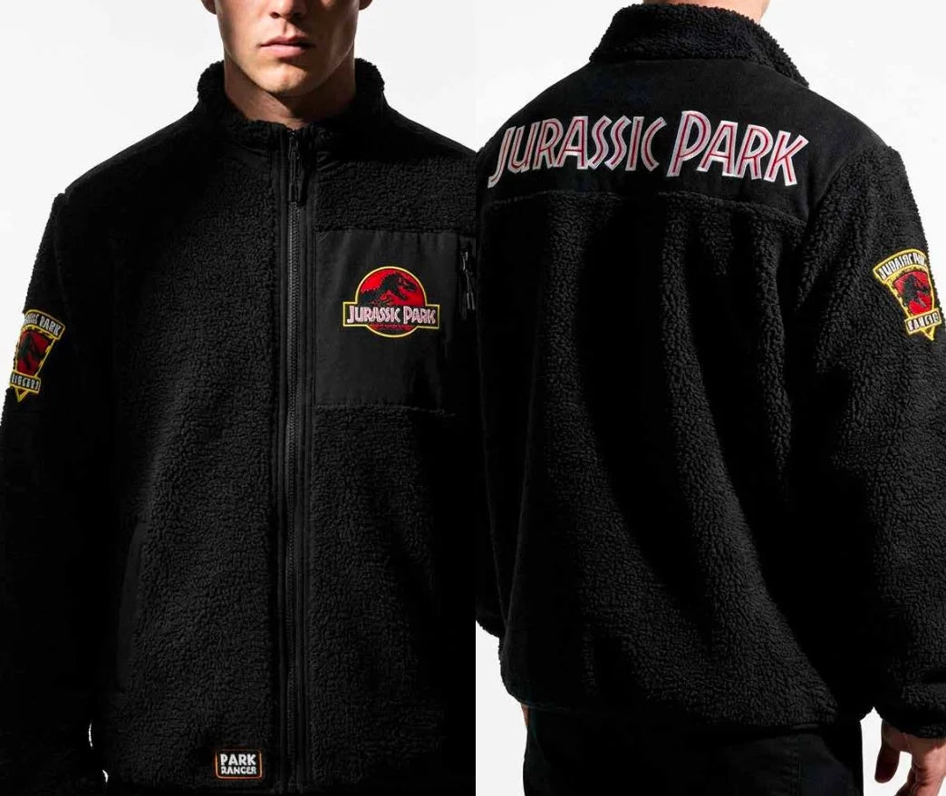 JURASSIC PARK - Logo - Sherpa Jacket (S)