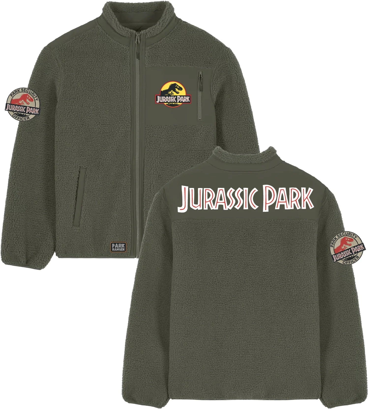 JURASSIC PARK - Logo - Sherpa Jacket (M)