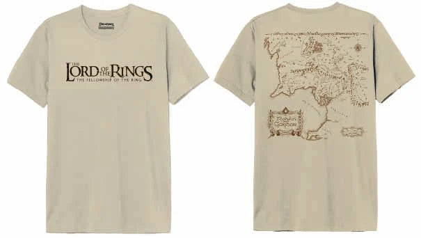 LORD OF THE RINGS - Gondor Map - T-Shirt Men (XXL)