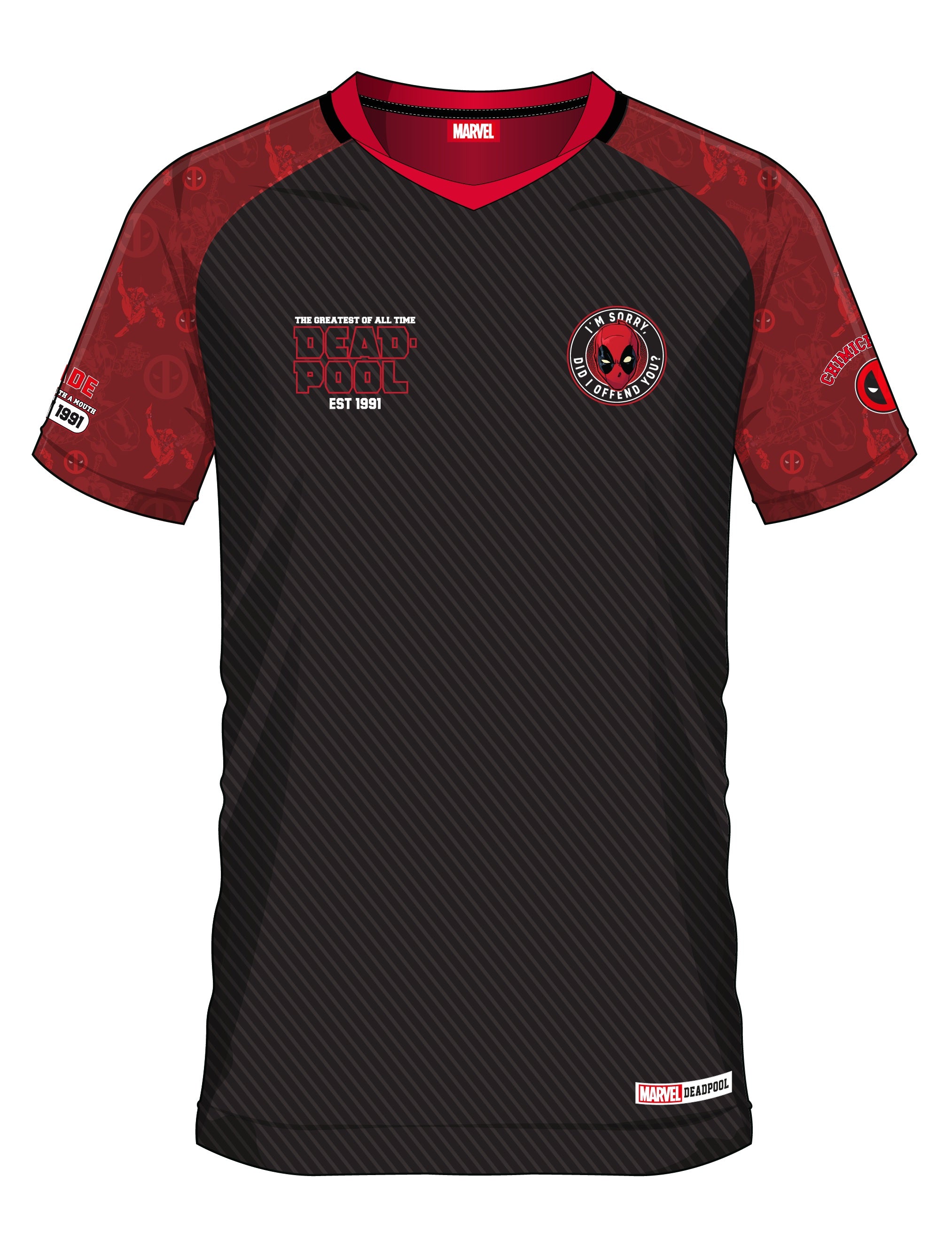 MARVEL - Deadpool 91 - Soccer Jersey Men (S)