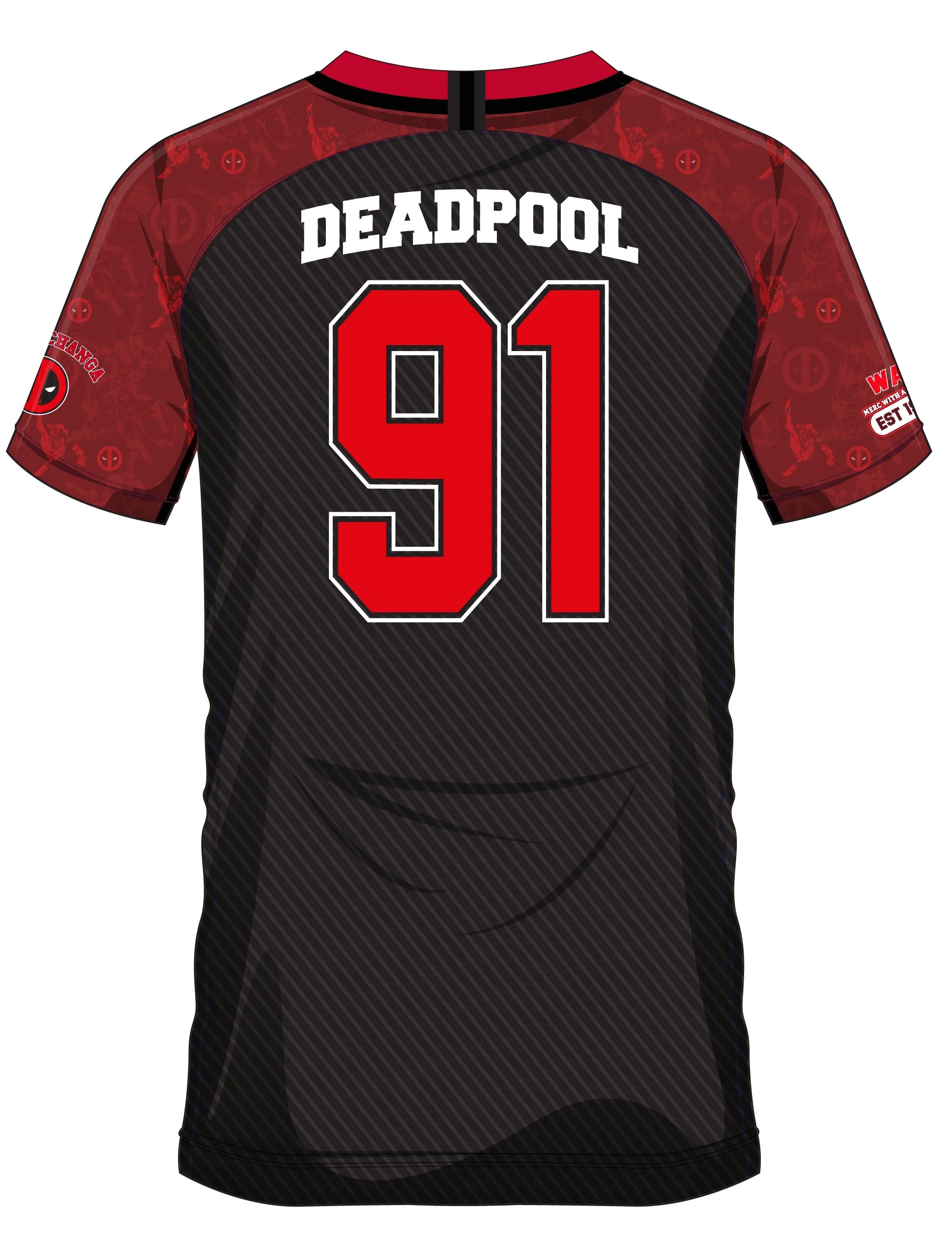 MARVEL - Deadpool 91 - Soccer Jersey Men (XXL)