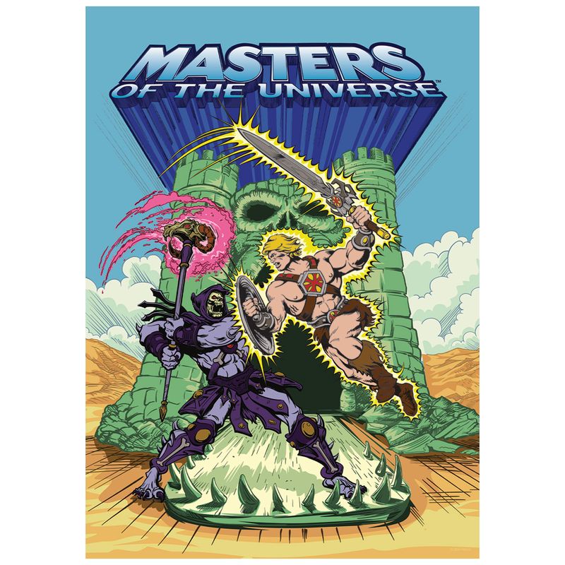 MASTERS OF THE UNIVERSE - He-Man Skeletor -Art Print - Limited Edition