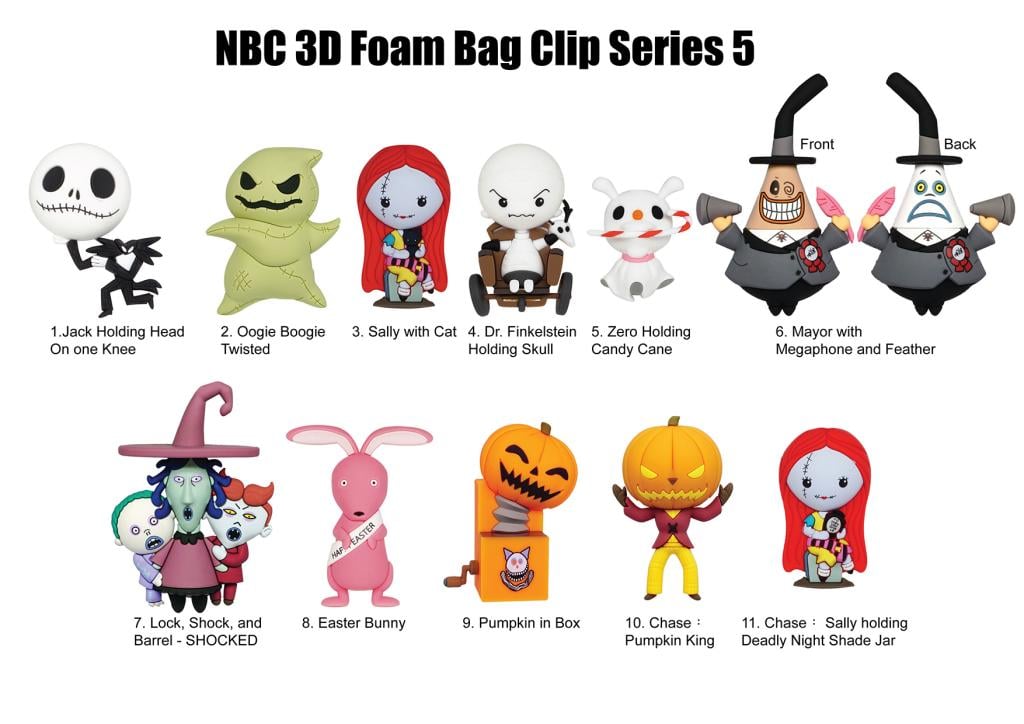 DISNEY - NBX - Collectible Bag Clip (Display 24 Pcs)