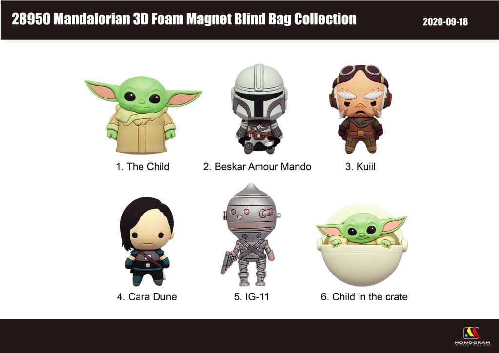 MANDALORIAN - Serie 1 -3D Foam Magnets in blind bags (Display 12 Pcs)