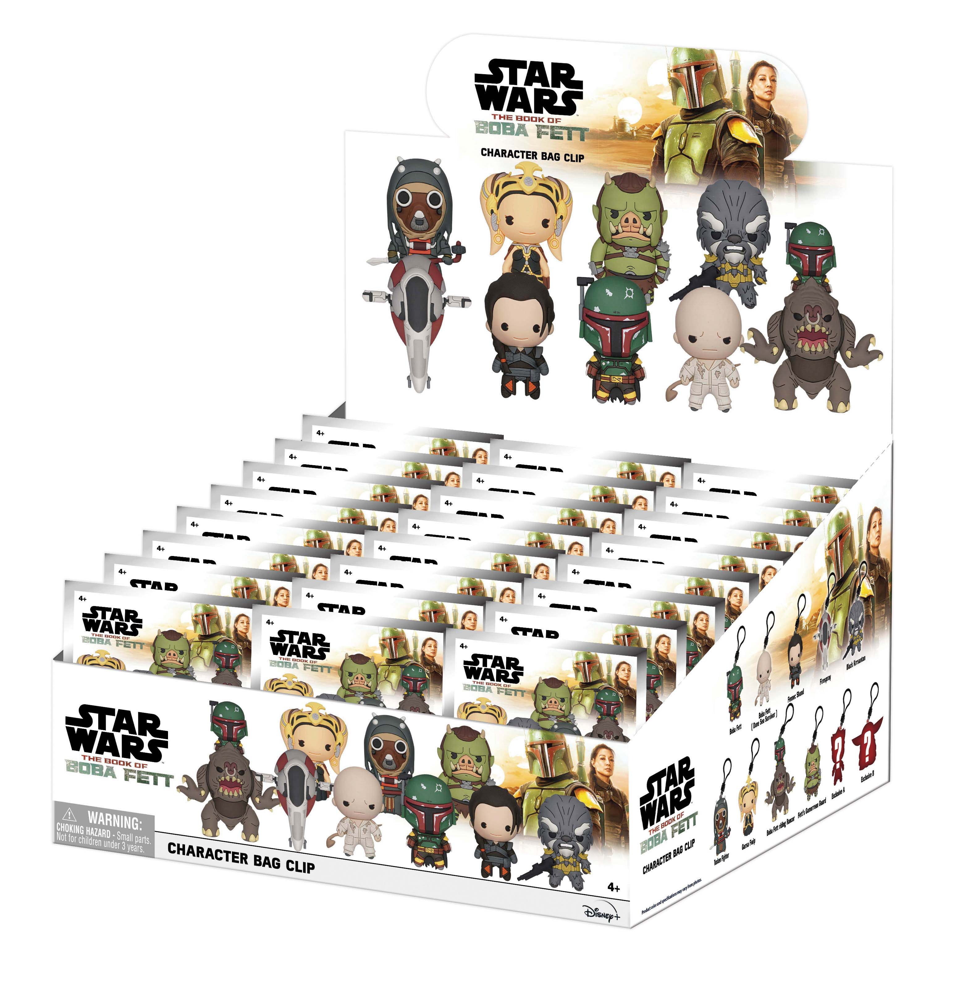 THE BOOK OF BOBA FETT - Series 1 - 3D Foam Bag Clip (Display 24 Pcs)