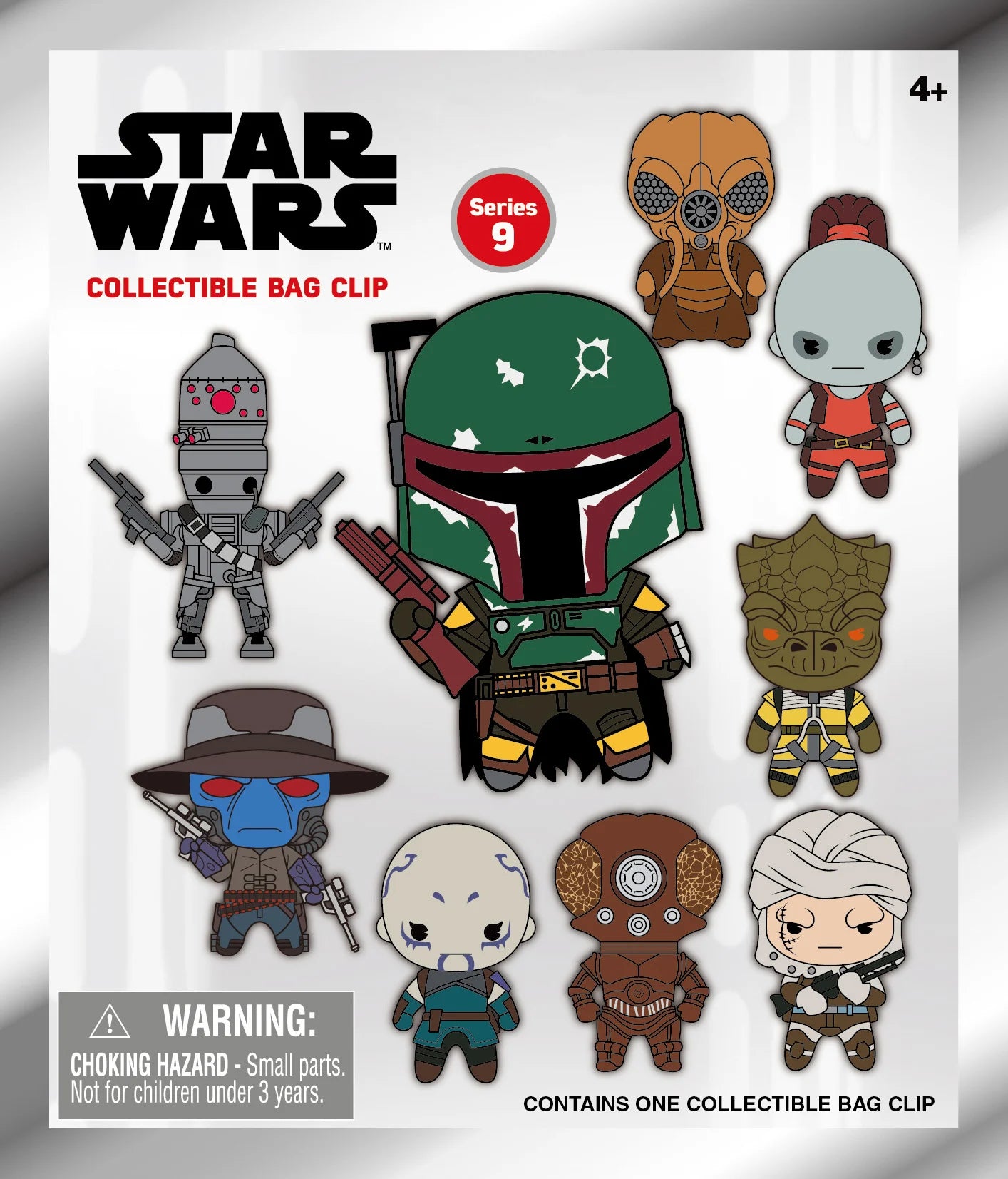 STAR WARS MOST WANTED - Series 1 - 3D Foam Bag Clip (Display 24 Pcs)