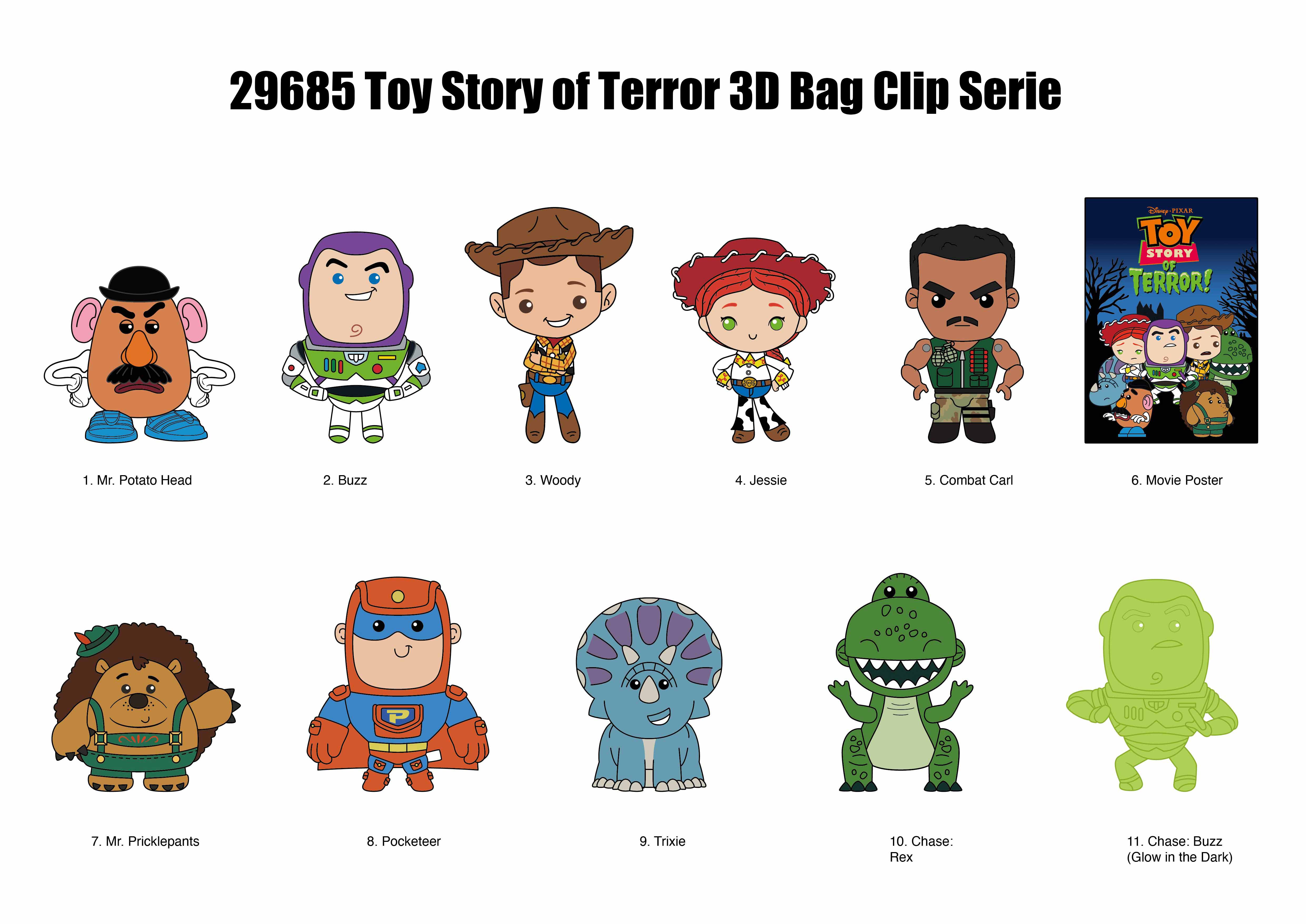 TOY STORY OF TERROR - Series 79 - 3D Foam Bag Clip (Display 24 Pcs)