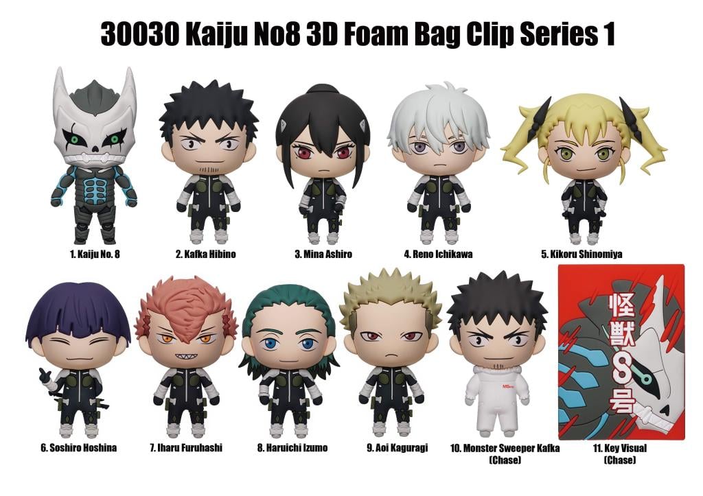 Kaiju No 8 - 3D Foam Bag Clip (Display 24 Pcs)