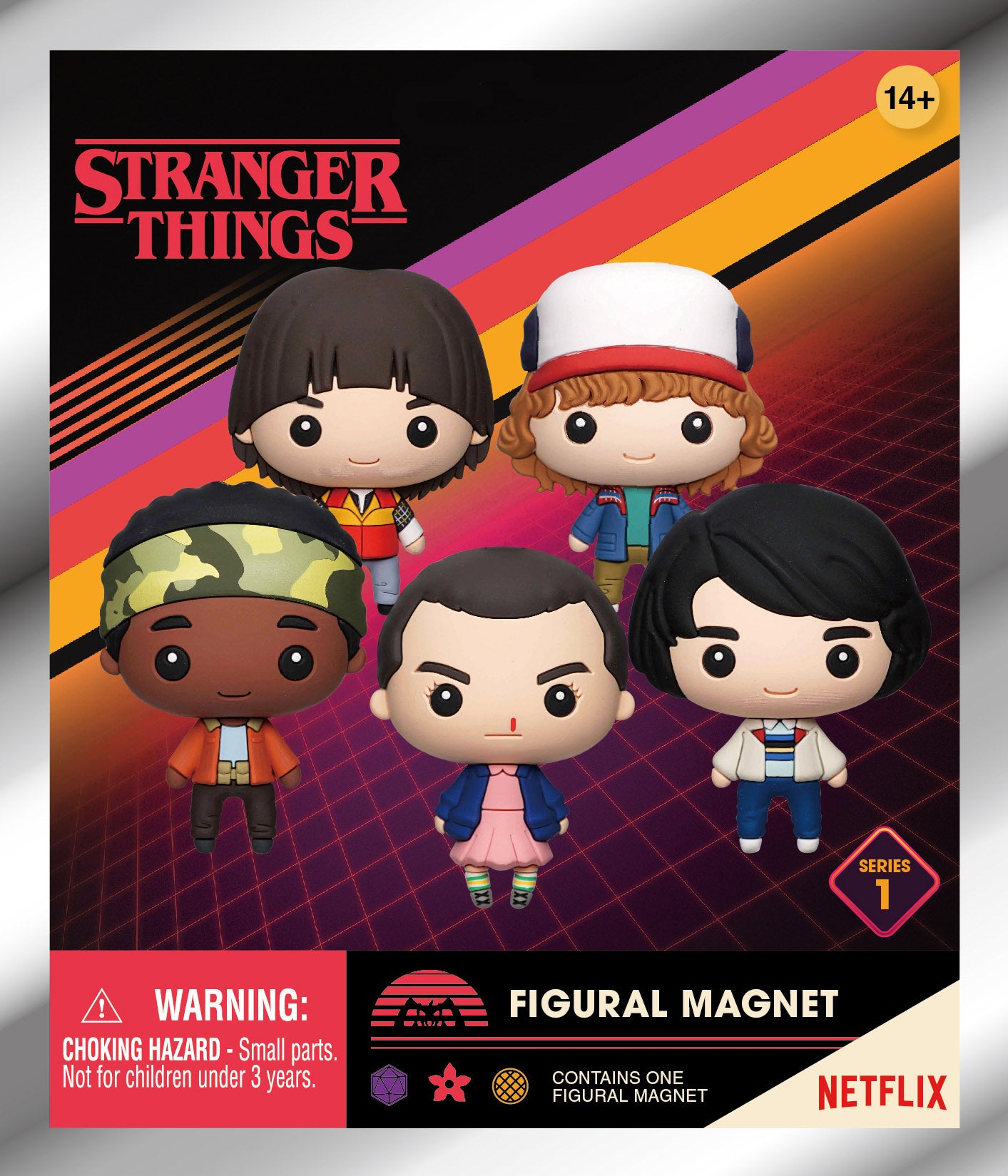 STRANGER THINGS - S.1 - 3D Foam Magnets in blind bags (Display 12 Pcs)