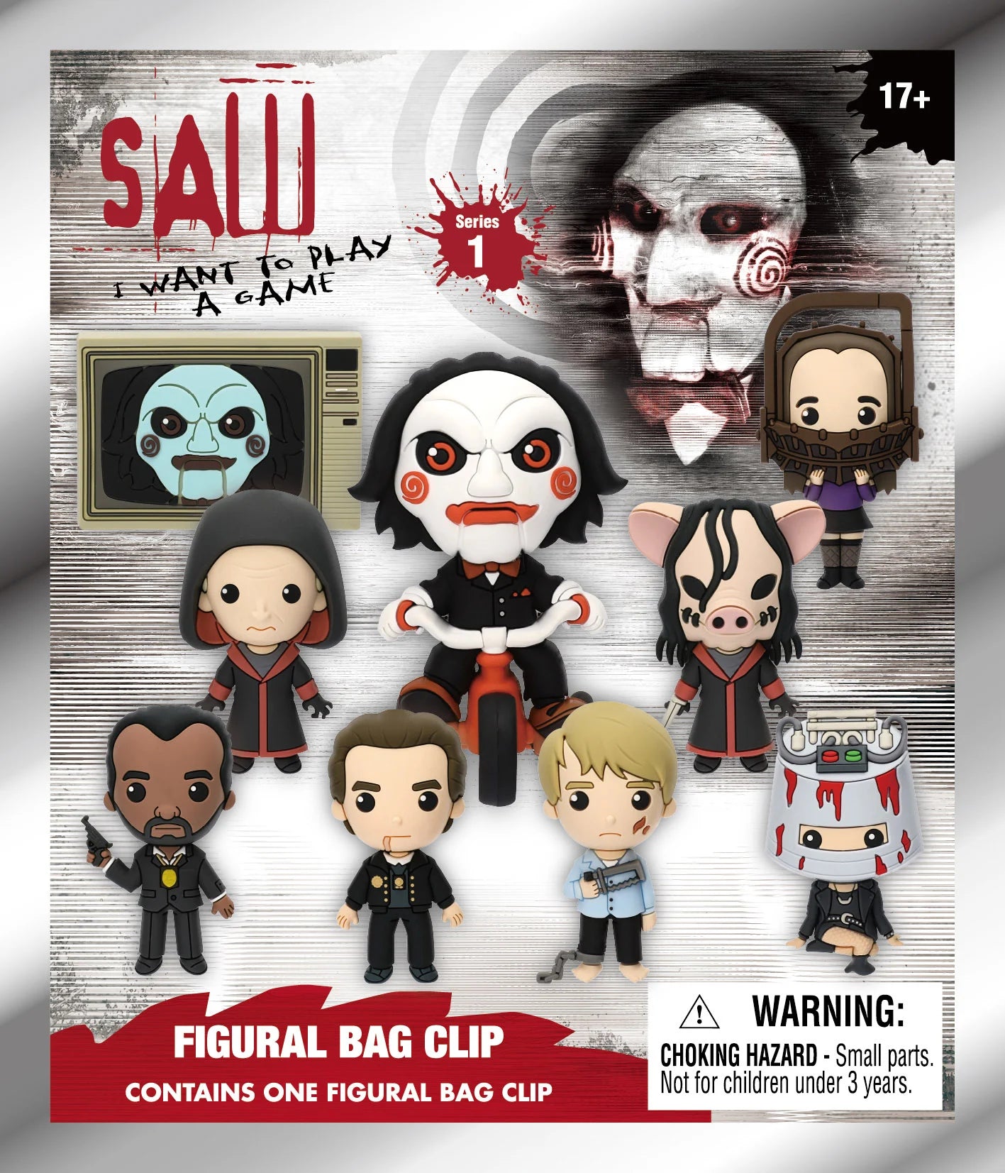 SAW - Series 1 - 3D Foam Bag Clip (Display 24 Pcs)