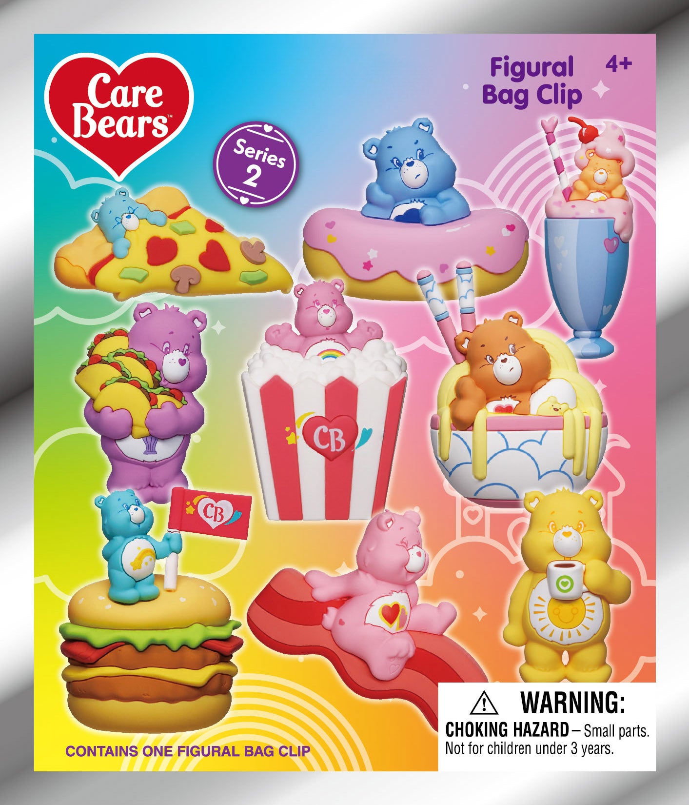 CARE BEARS - Series 2 - 3D Foam Bag Clip (Display 24 Pcs)