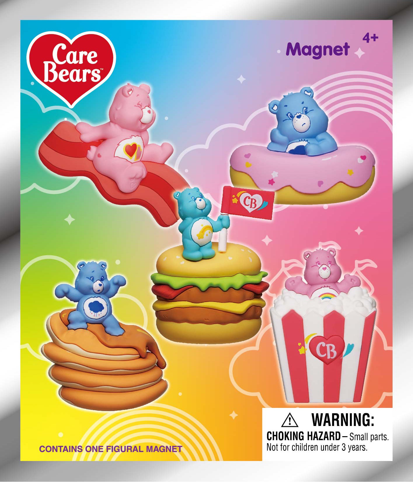 CARE BEARS - Series 1 - 3D Foam Magnets in blind bags (Display 12 Pcs)