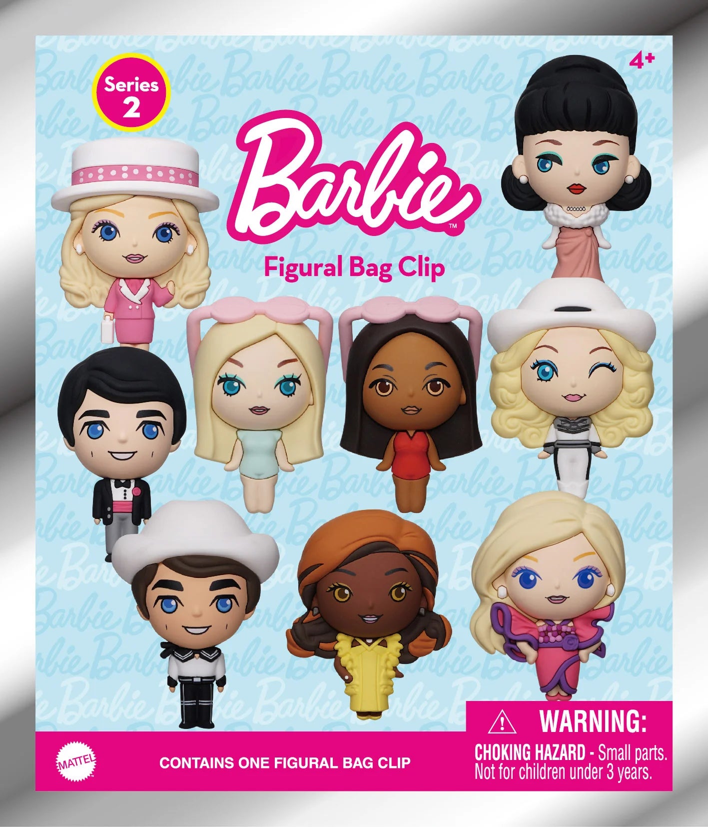 BARBIE - Series 2 - 3D Foam Bag Clip (Display 24 Pcs)