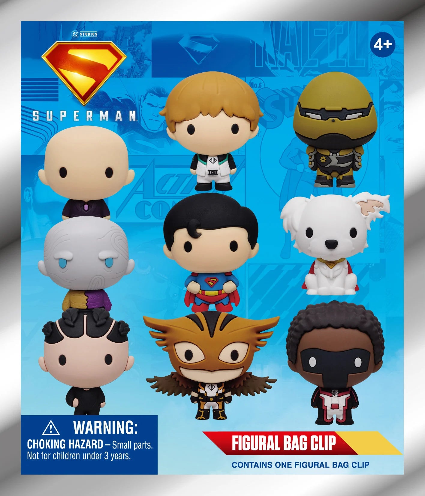 SUPERMAN LEGACY - Series 1 - 3D Foam Bag Clip (Display 24 Pcs)