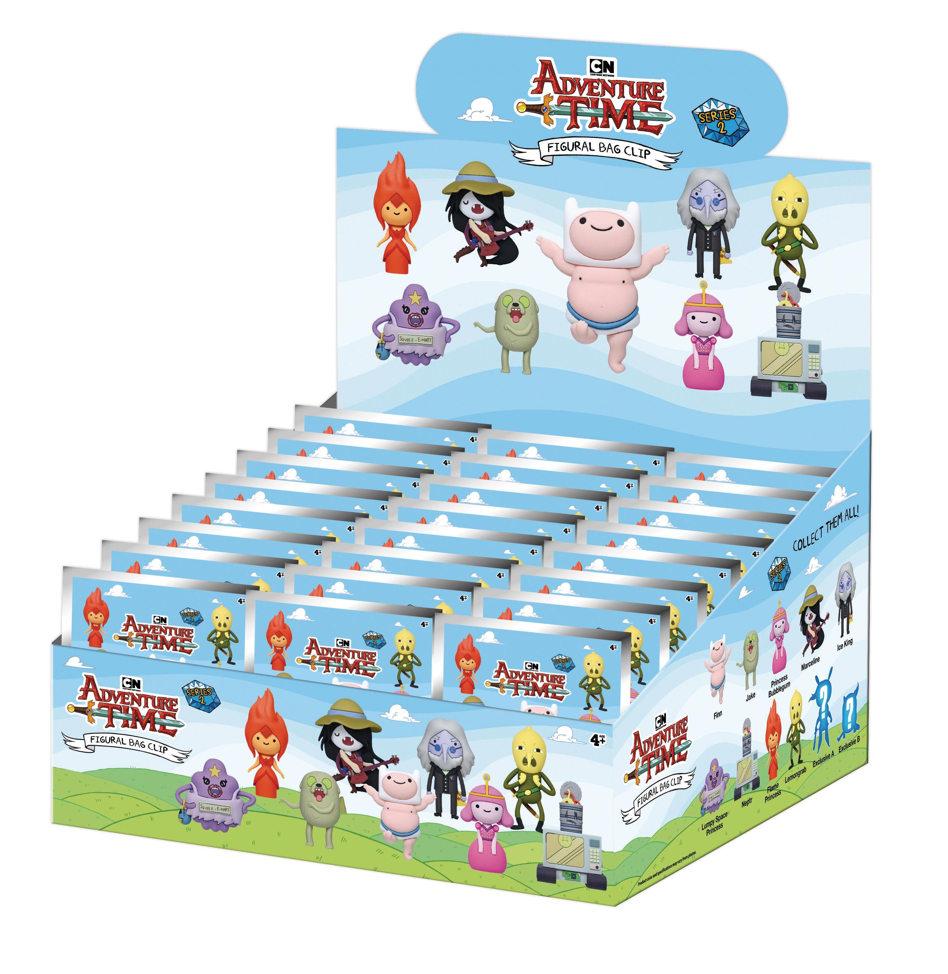 ADVENTURE TIME - Series 2 - 3D Foam Bag Clip (Display 24 Pcs)