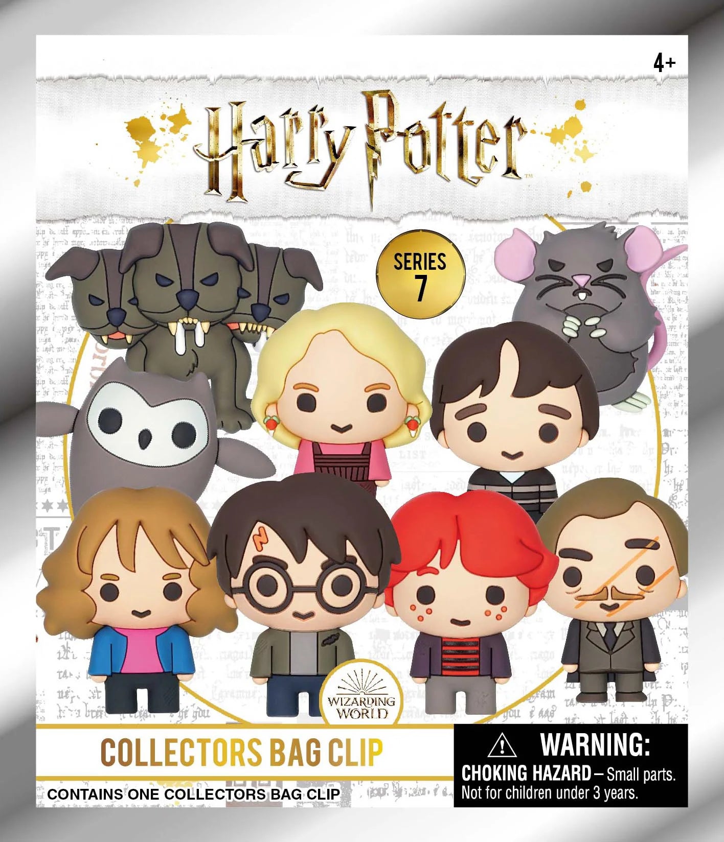 HARRY POTTER - Series 7 - 3D Foam Bag Clip (Display 24 Pcs)