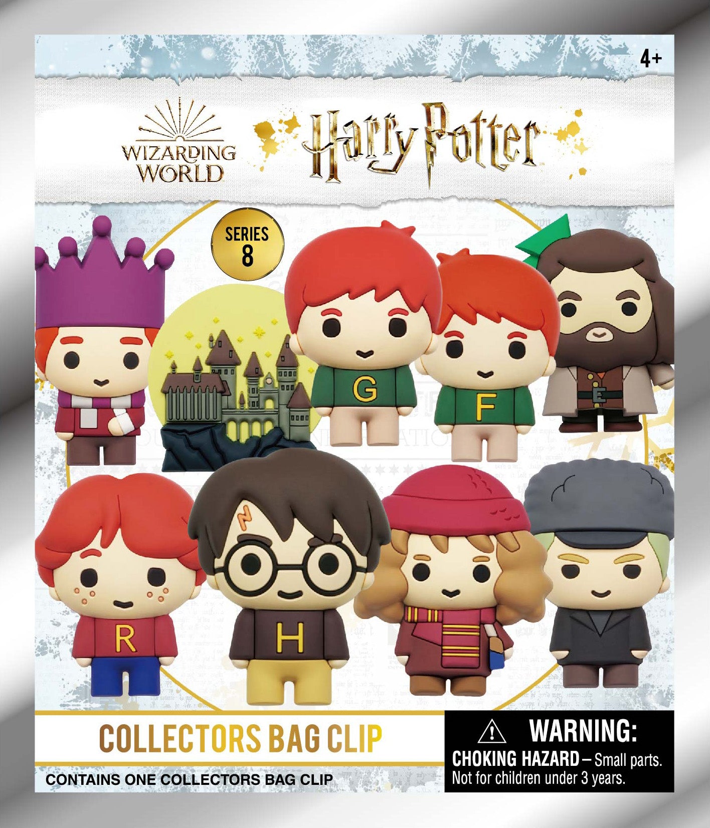 HARRY POTTER - Series 8 - 3D Foam Bag Clip (Display 24 Pcs)