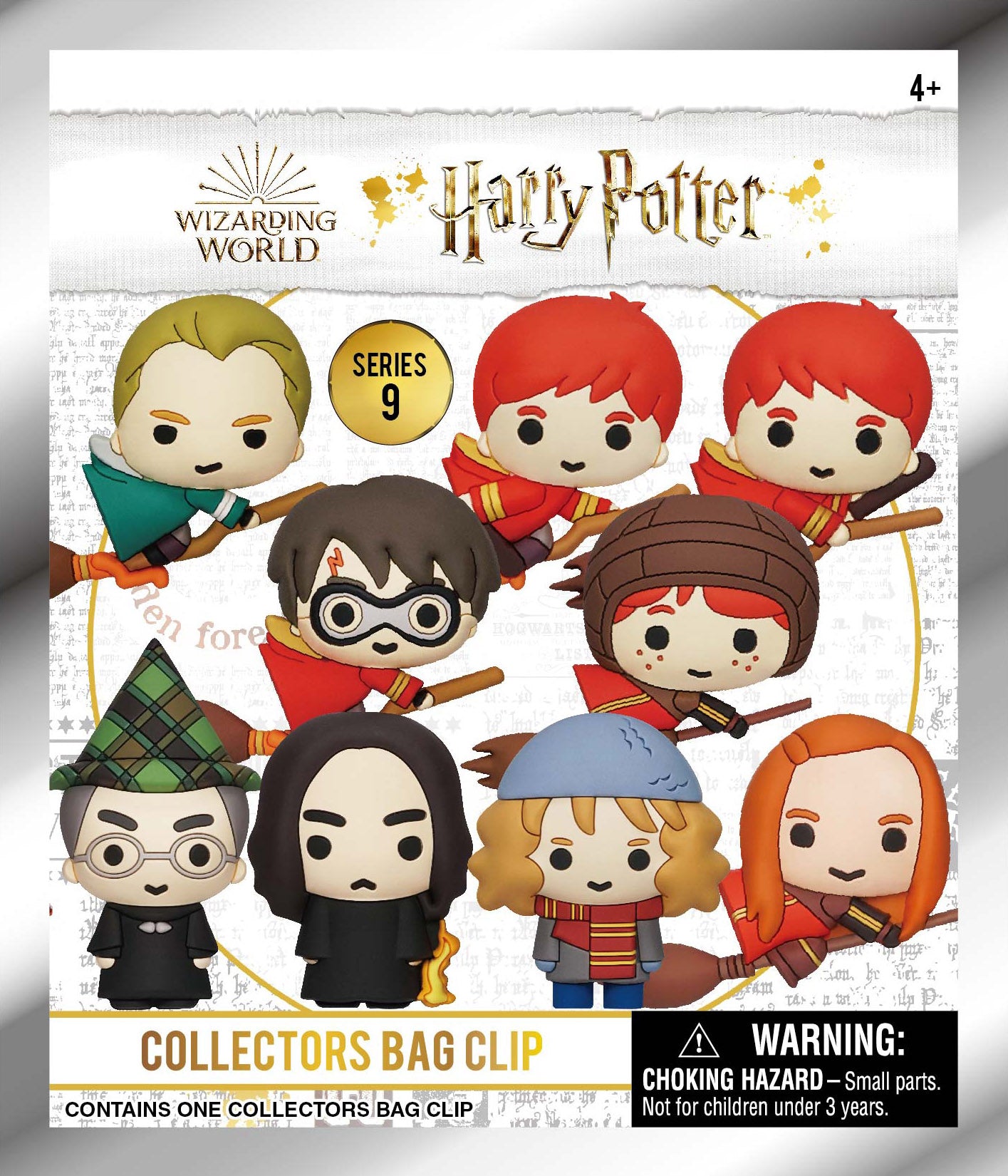 HARRY POTTER - Series 9 - 3D Foam Bag Clip (Display 24 Pcs)