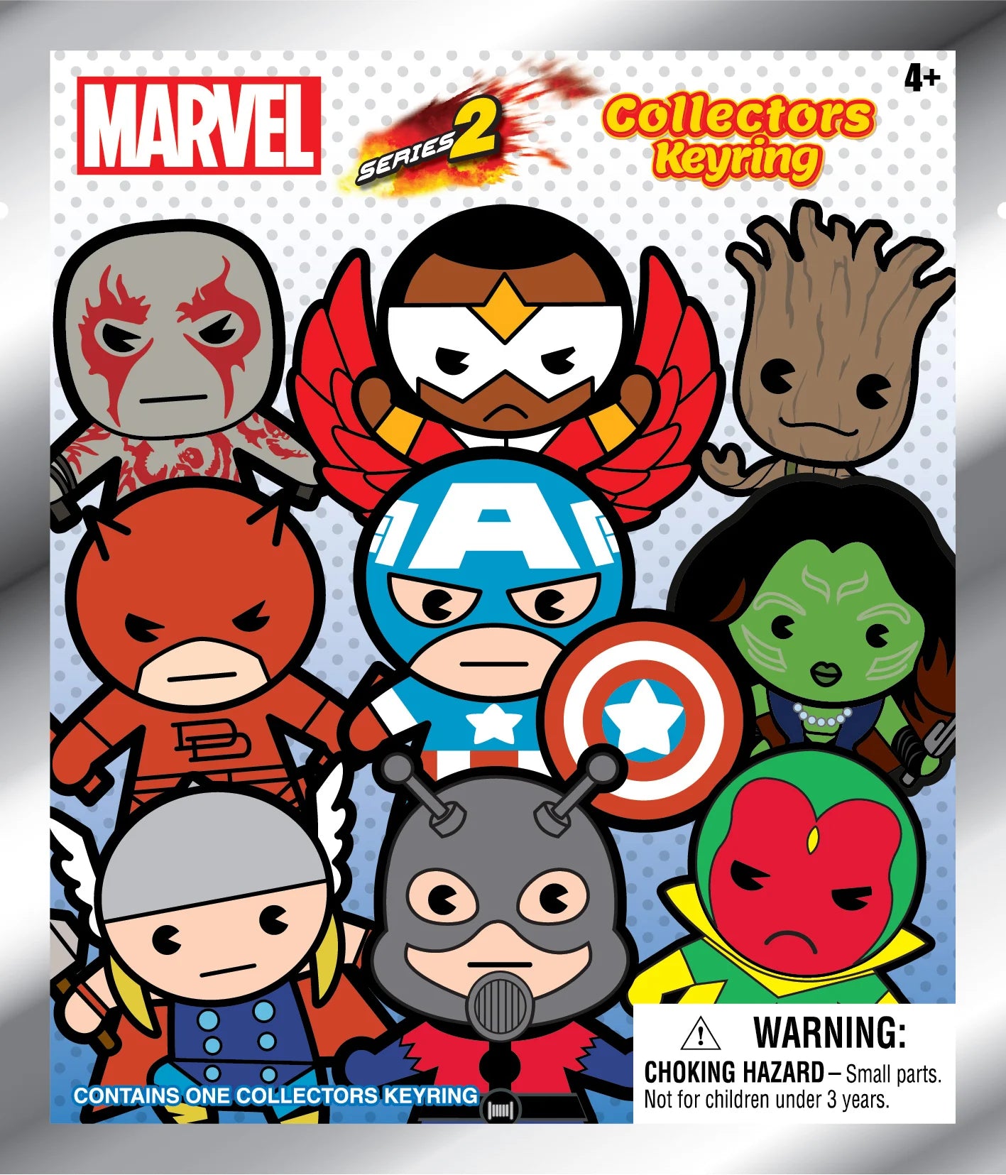 MARVEL - Series 2 - 3D Foam Bag Clip (Display 24 Pcs)