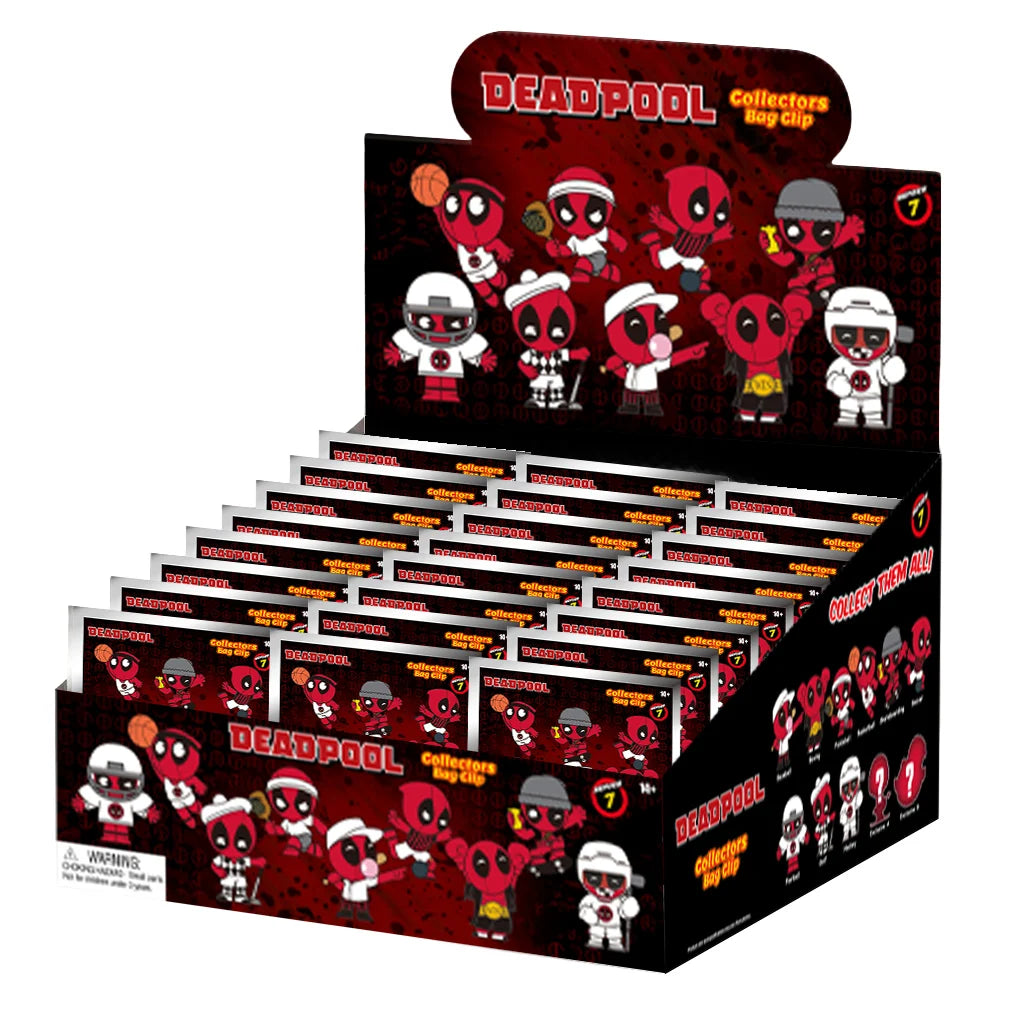 DEADPOOL - Series 7 - 3D Foam Bag Clip (Display 24 Pcs)