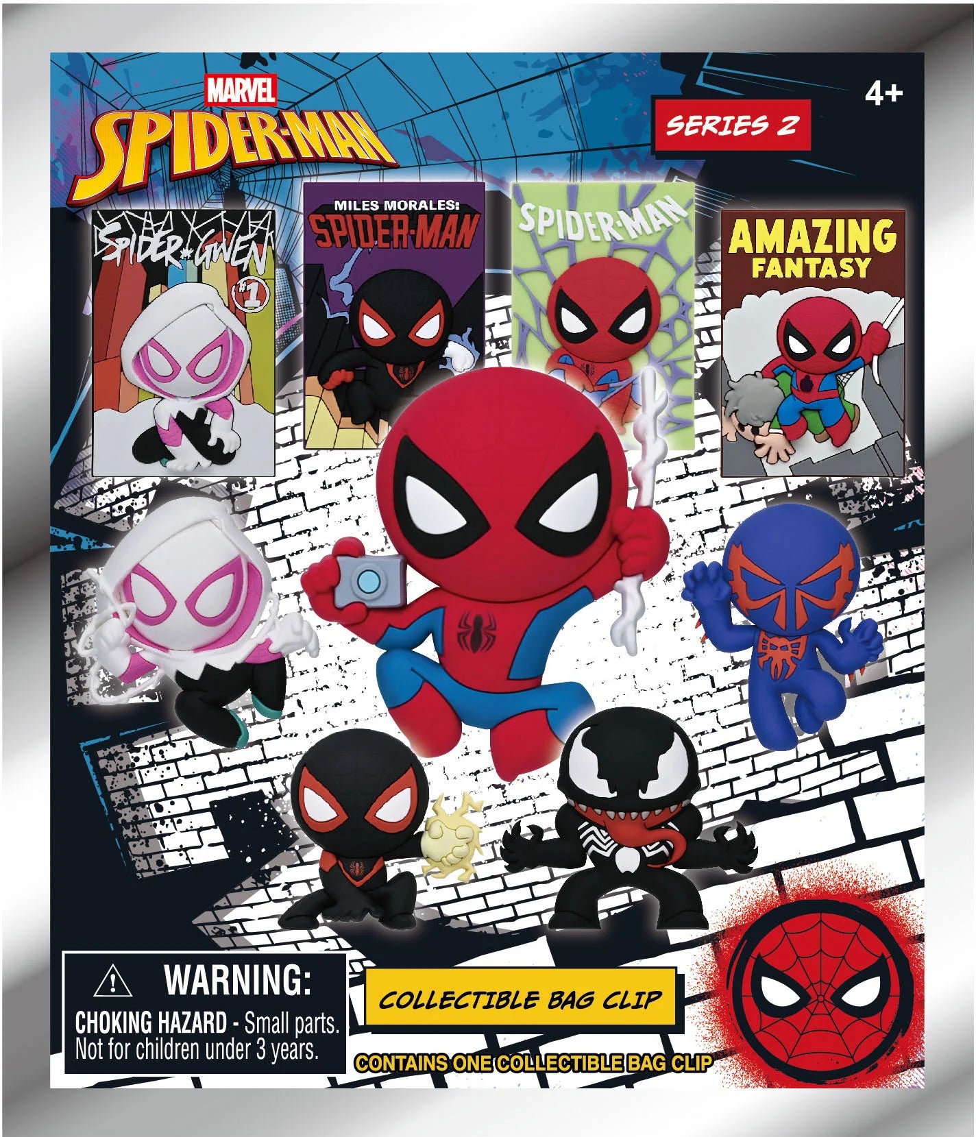 SPIDER-MAN CLASSIC - Series 2 - 3D Foam Bag Clip (Display 24 Pcs)