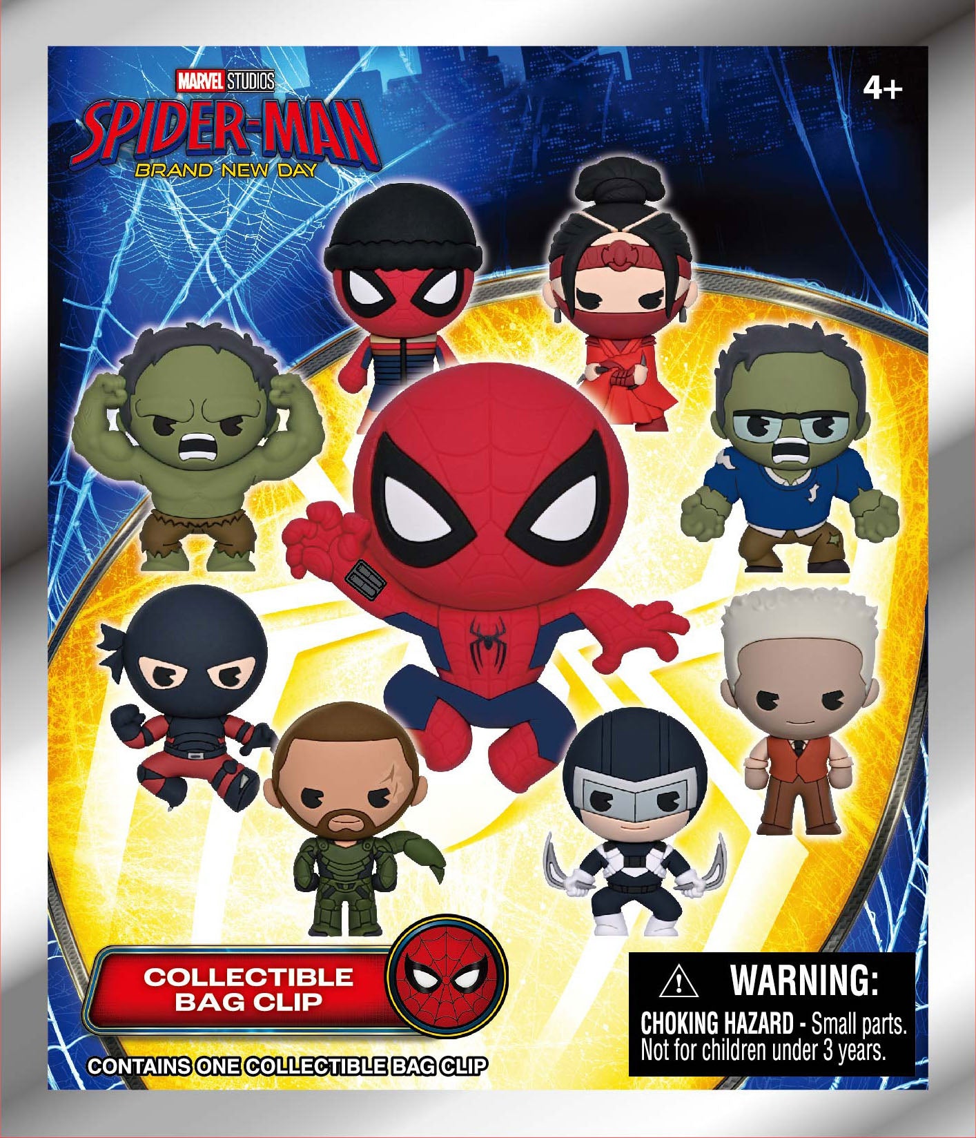 SPIDER-MAN BRAND NEW DAY - Series 2 - 3D Foam Bag Clip (Display 24 Pcs)