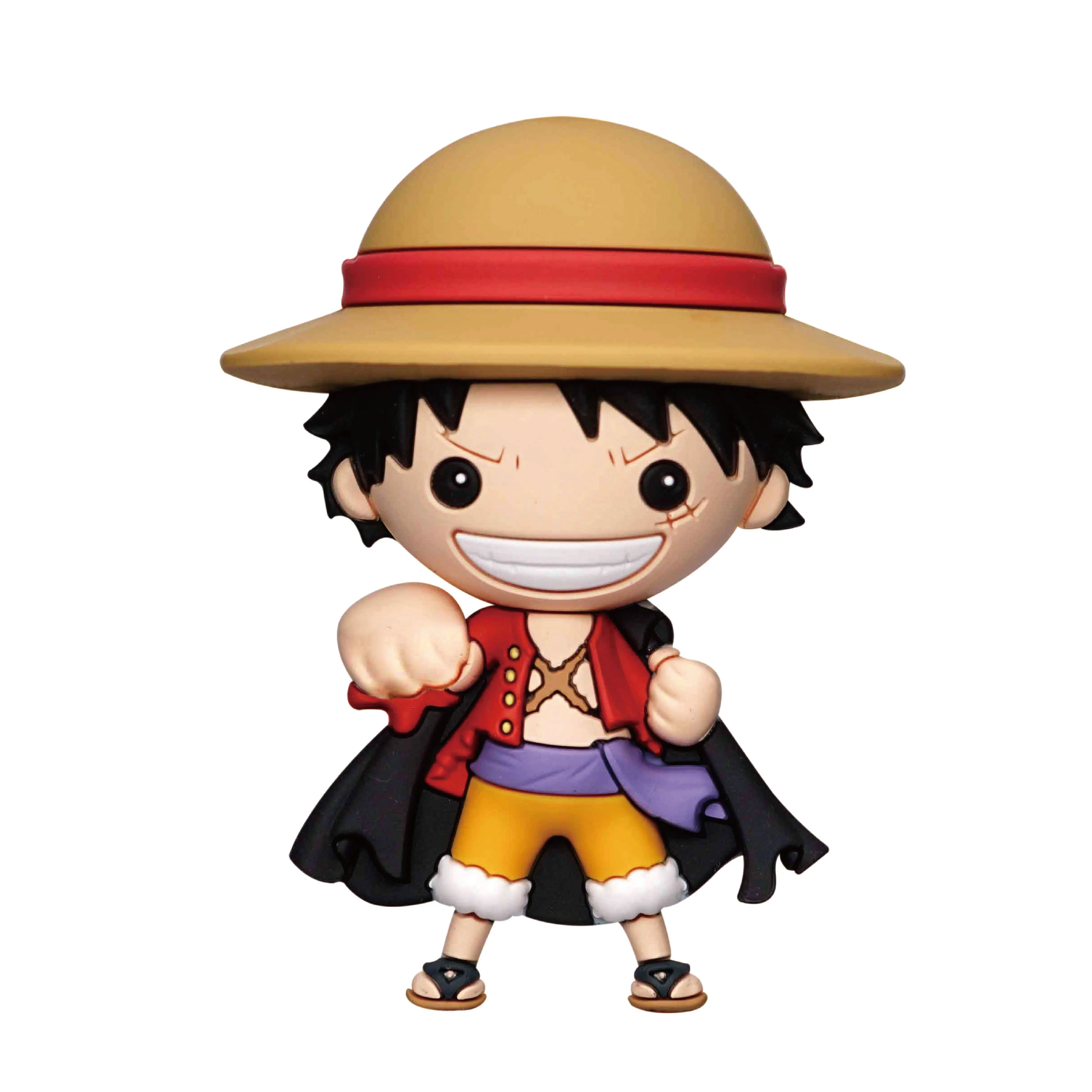ONE PIECE - Luffy With Cape - 3D foam collectible magnet