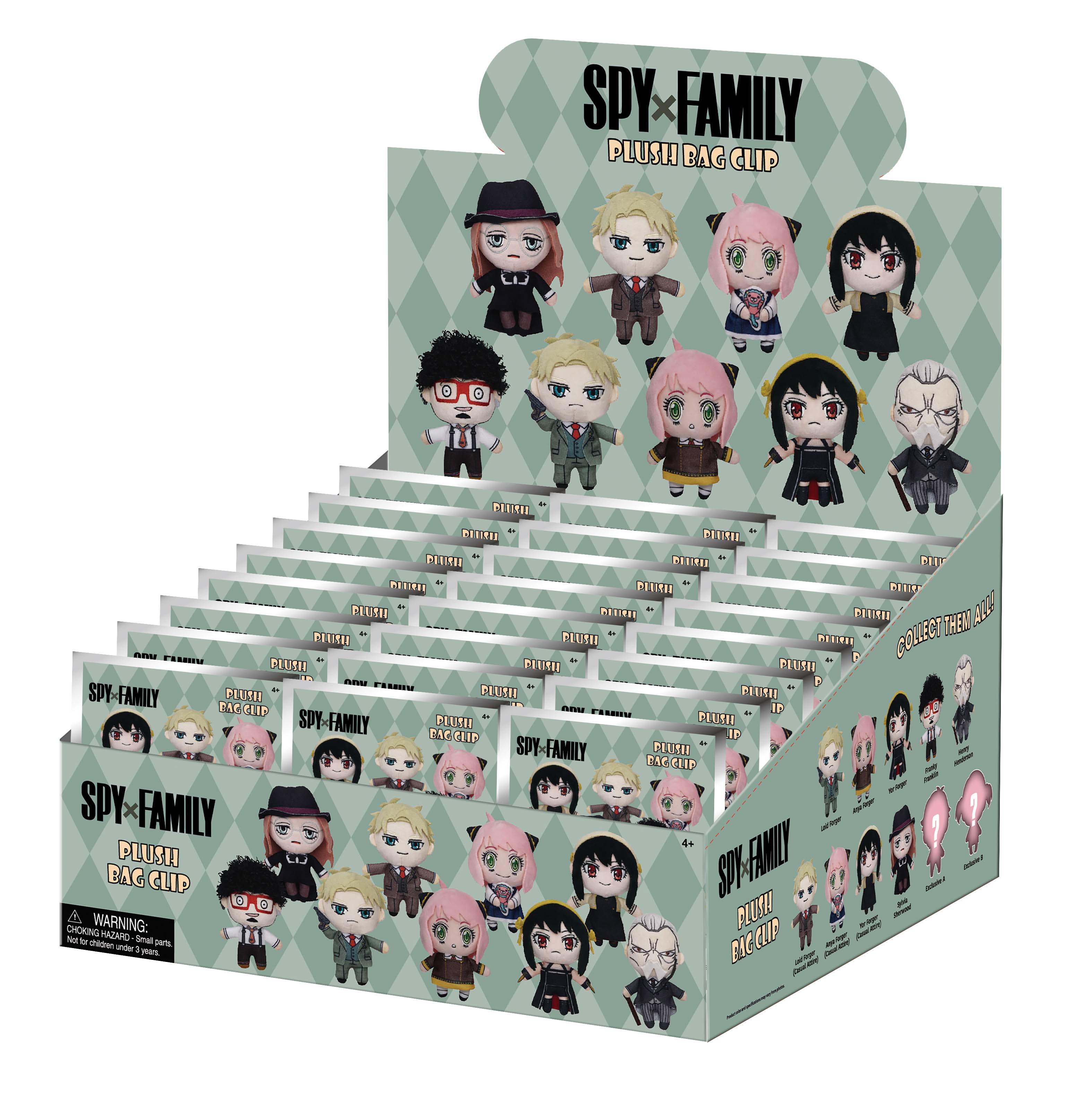 SPY X FAMILY - Plush Bag Clip (Display 24 Pcs)