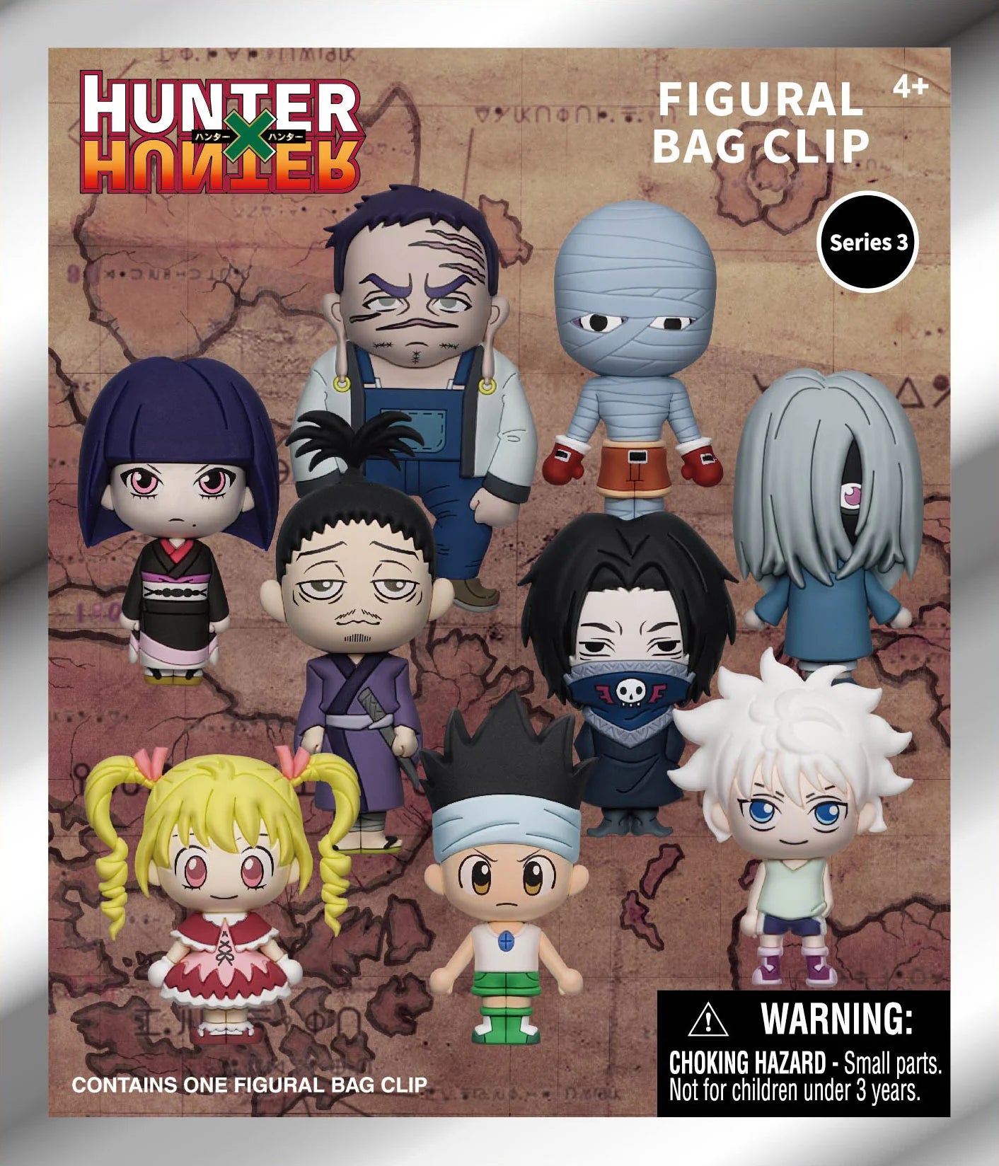 HUNTER X HUNTER - Series 3 - 3D Foam Bag Clip (Display 24 Pcs)