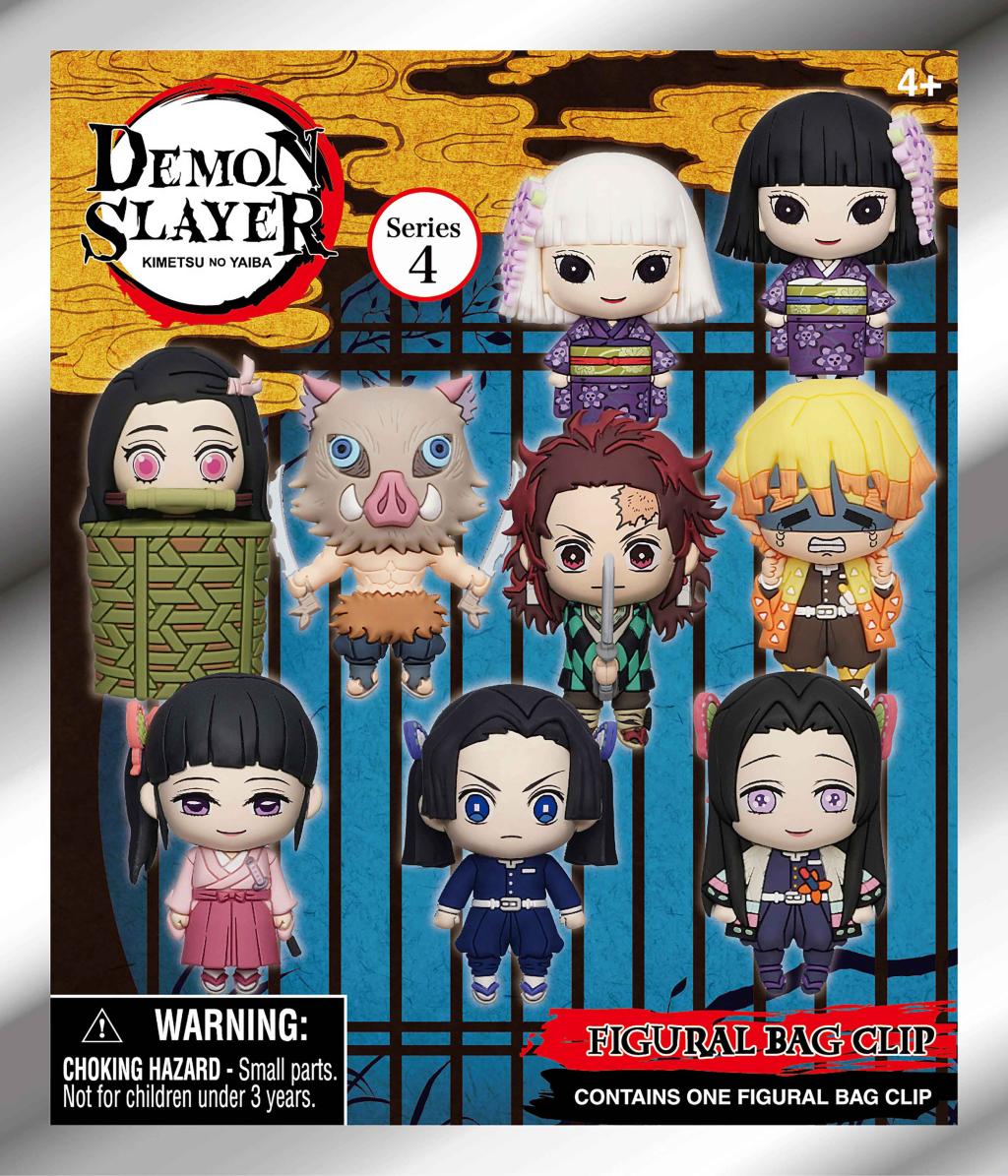 DEMON SLAYER - Series 4 - 3D Foam Bag Clip (Display 24 Pcs)