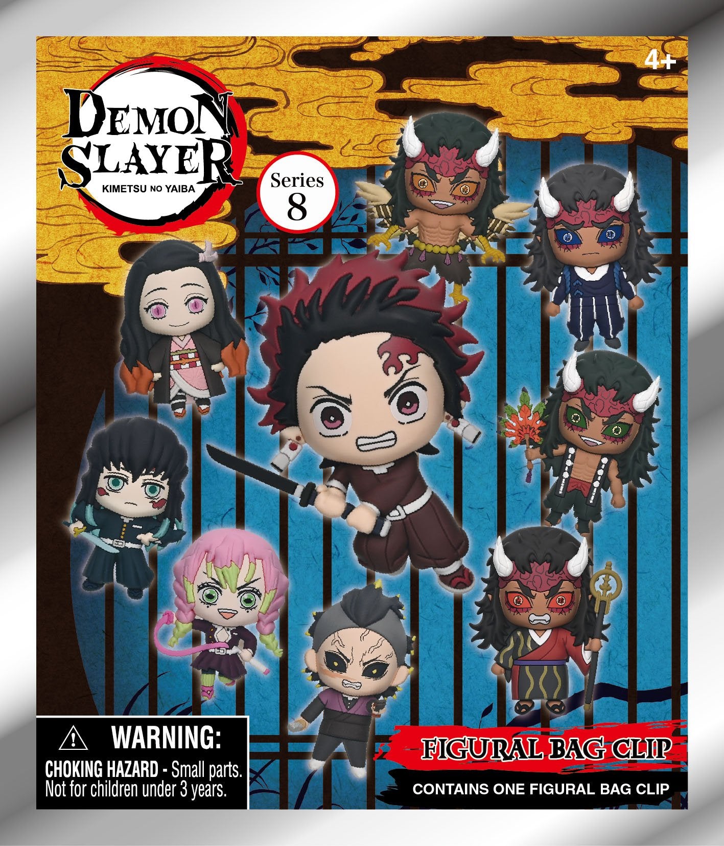 DEMON SLAYER - Series 8 - 3D Foam Bag Clip (Display 24 Pcs)