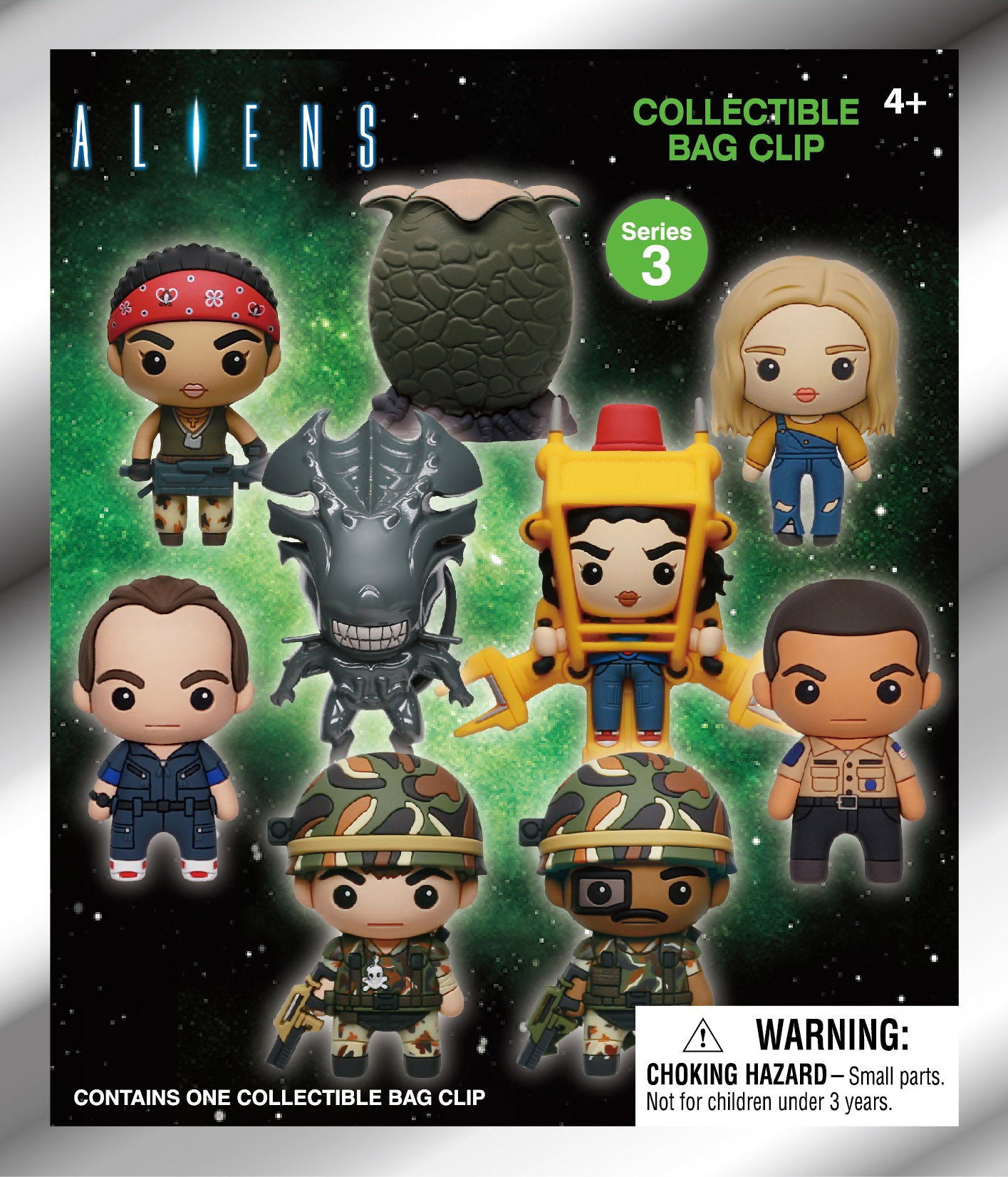 ALIENS - Series 3 - 3D Foam Bag Clip (Display 24 Pcs)