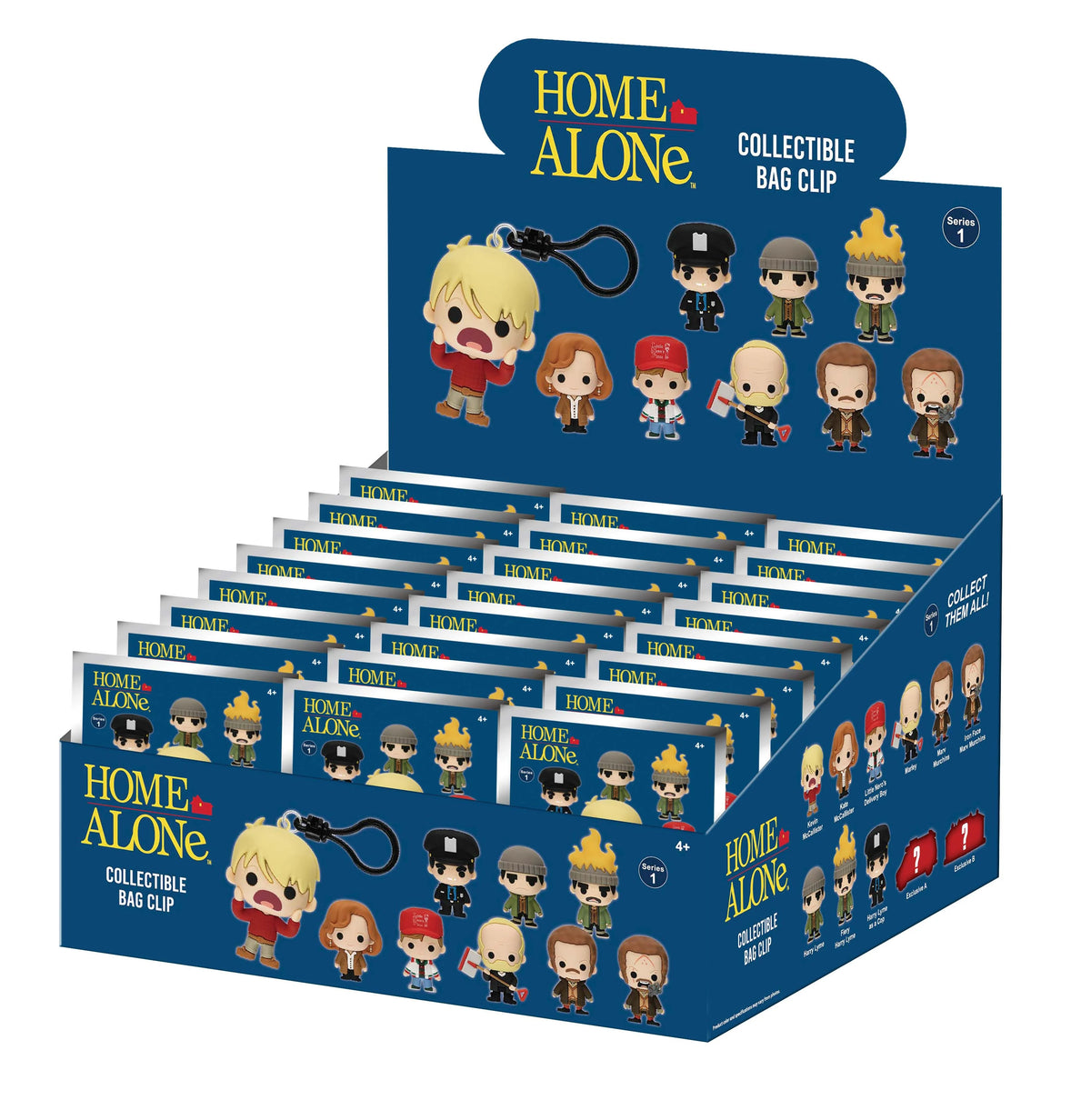 HOME ALONE - Series 1 - 3D Foam Bag Clip (Display 24 Pcs)