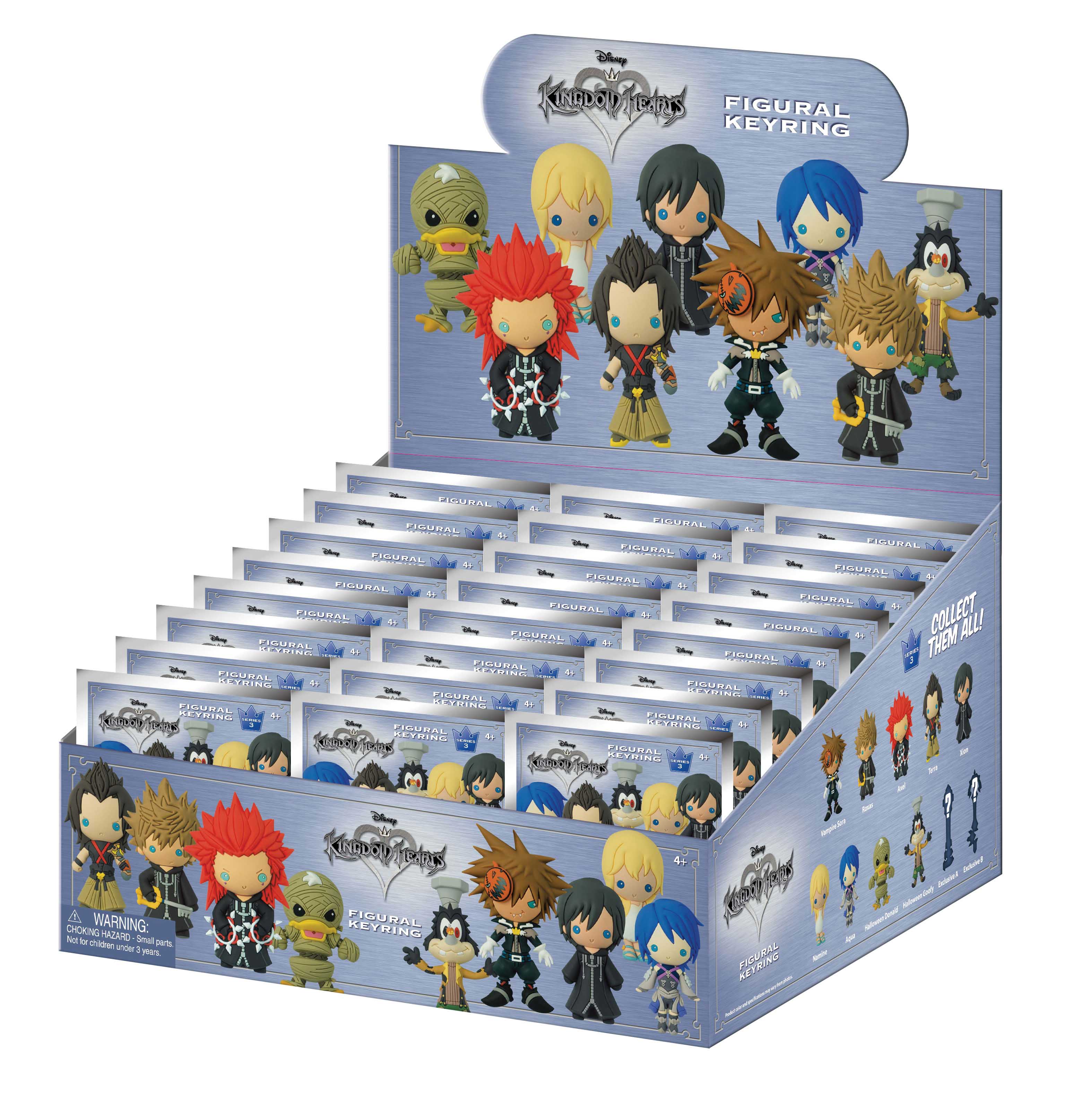 KINGDOM HEARTS - Series 3 - 3D Foam Bag Clip (Display 24 Pcs)