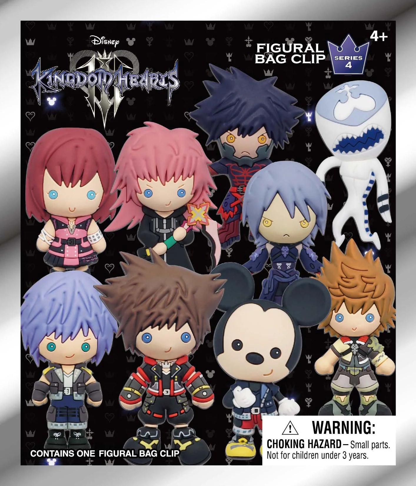 KINGDOM HEARTS - Series 4 - 3D Foam Bag Clip (Display 24 Pcs)